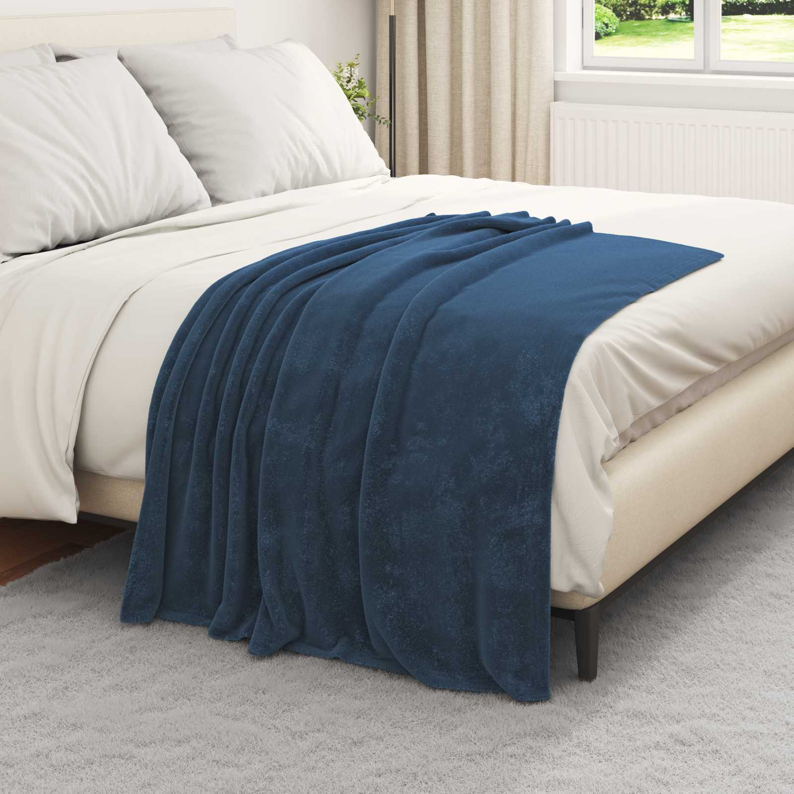 Coperta Blu navy 130 x 150 cm 0.51 kg Panno