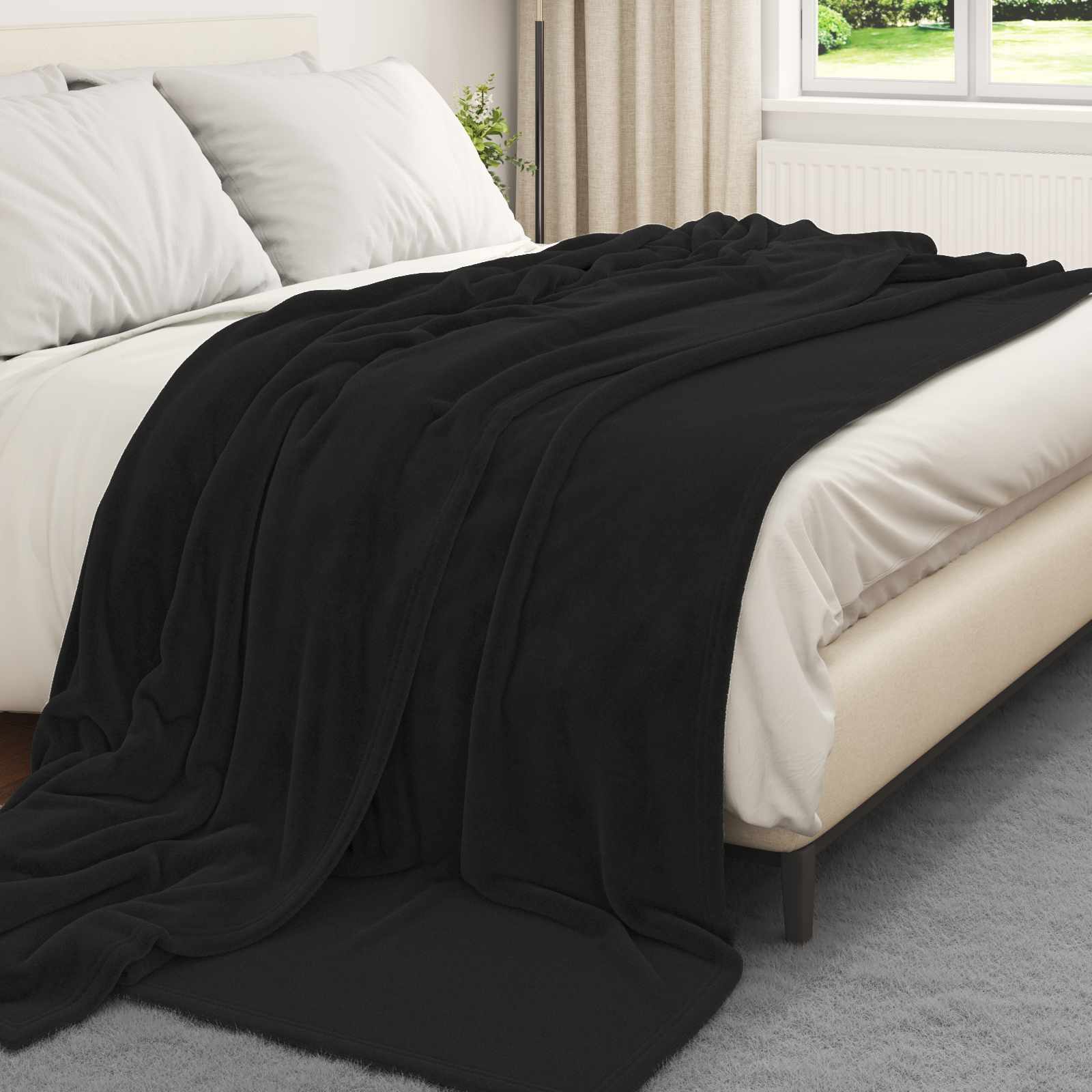 Coperta Nero 240 x 270 cm 1.69 kg Panno