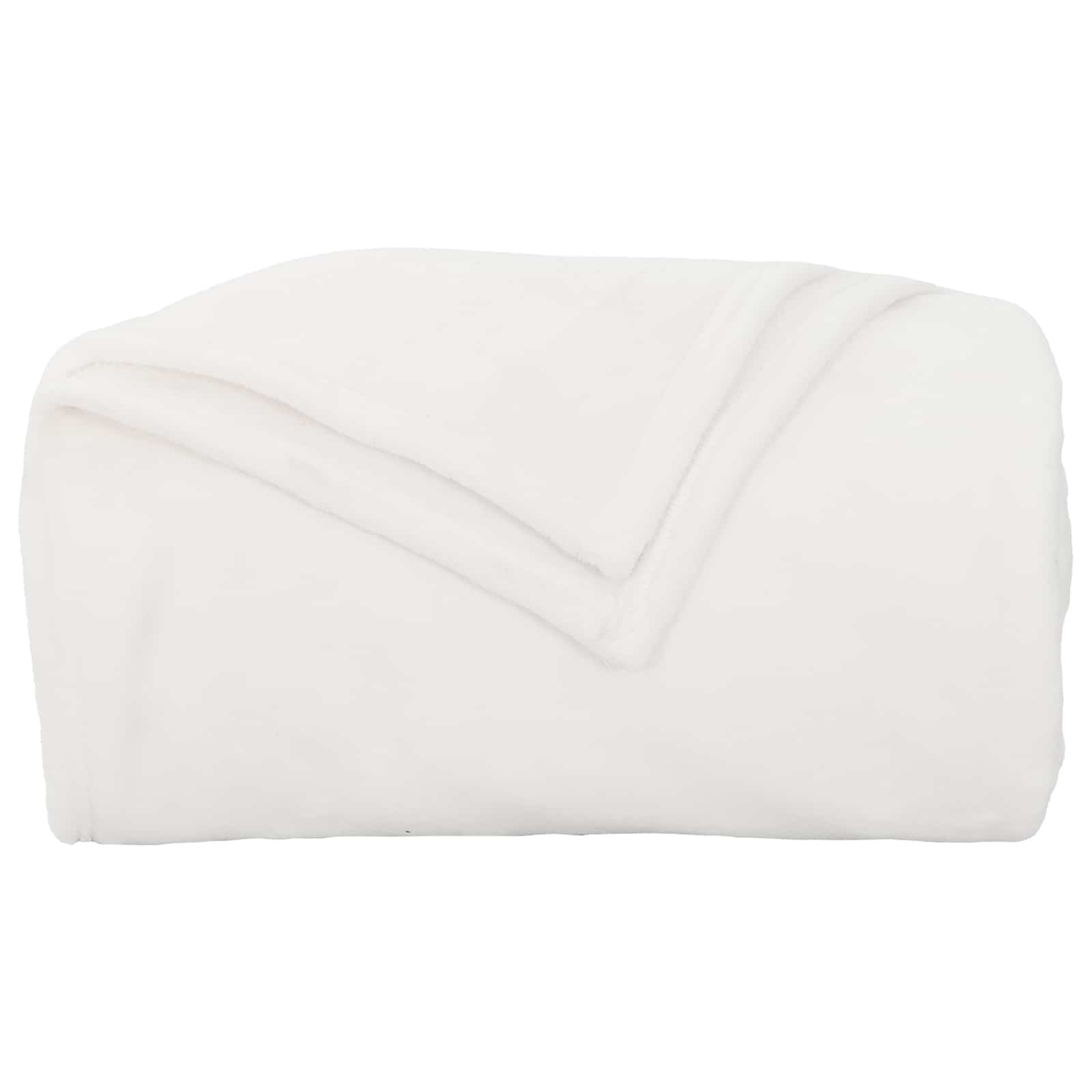 Coperte da Pile 6 pz Bianco 240 x 270 cm 10.11 kg Panno