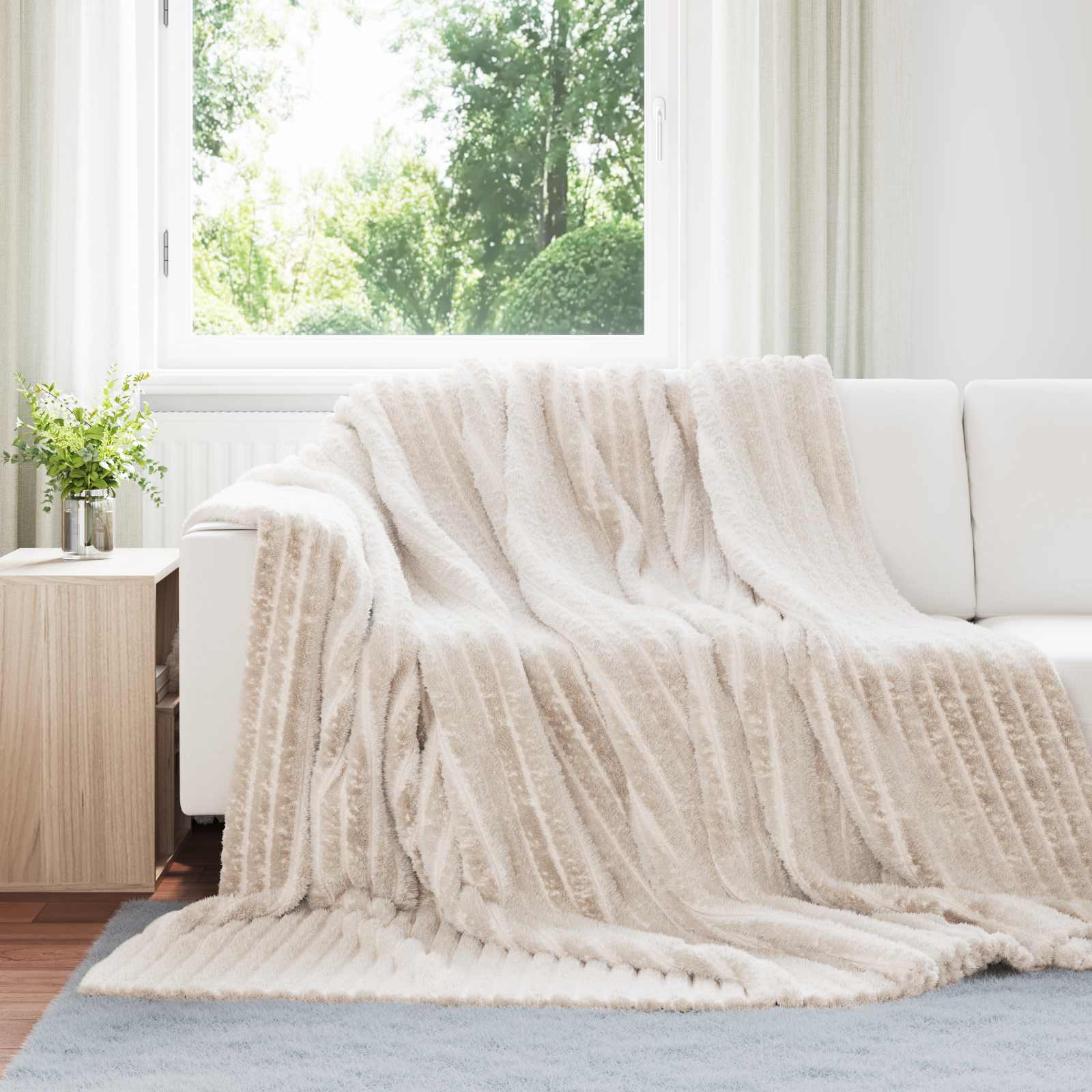 Coperta Beige 270 x 240 cm 1.65 kg Panno