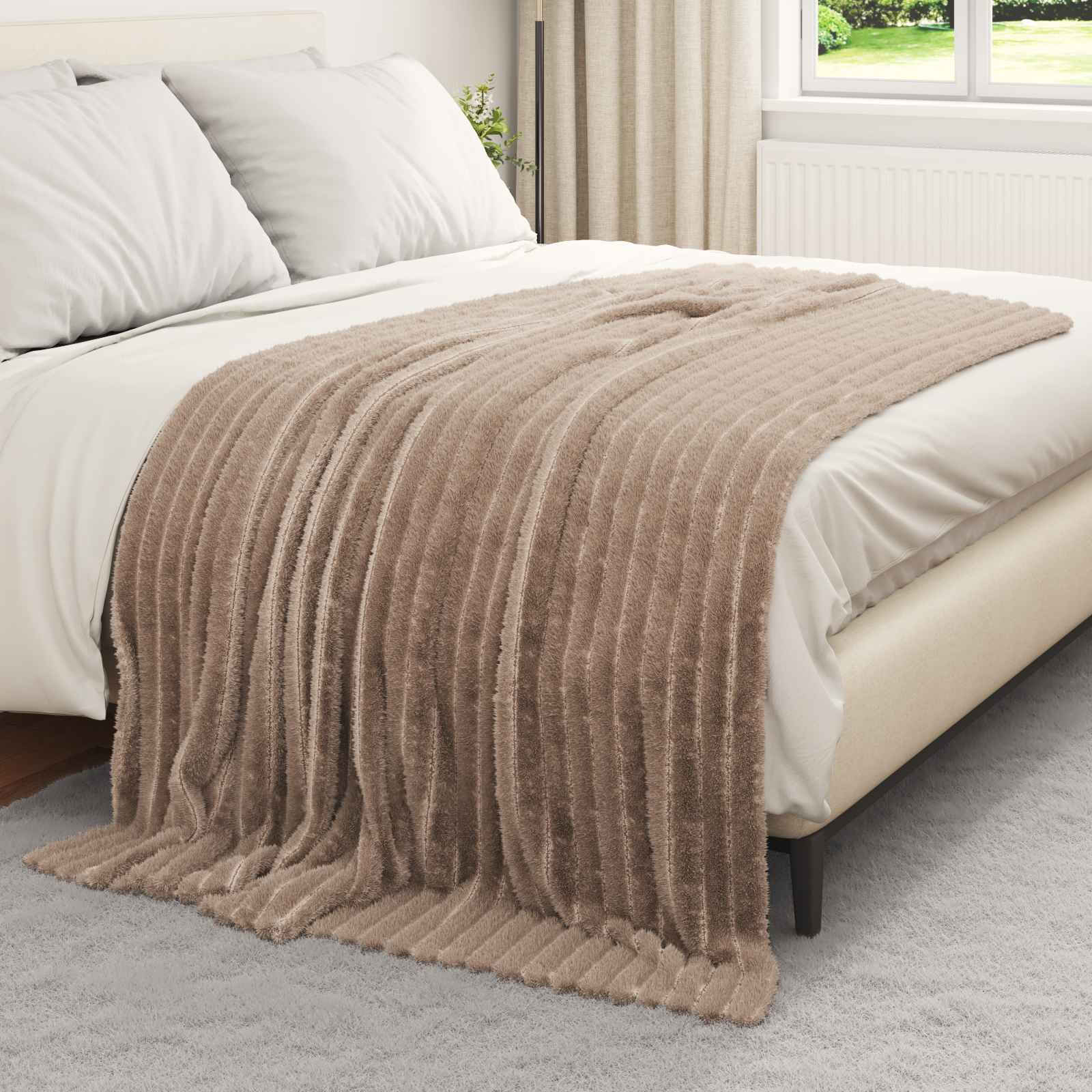 Coperta Cammello 200 x 150 cm 0.8 kg Panno