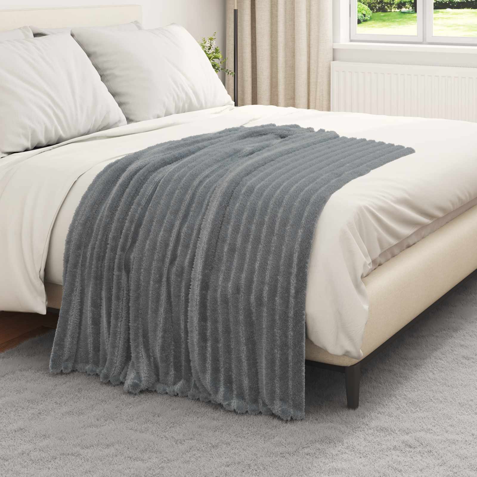 Coperta Grigio Scuro 150 x 130 cm 0.51 kg Panno