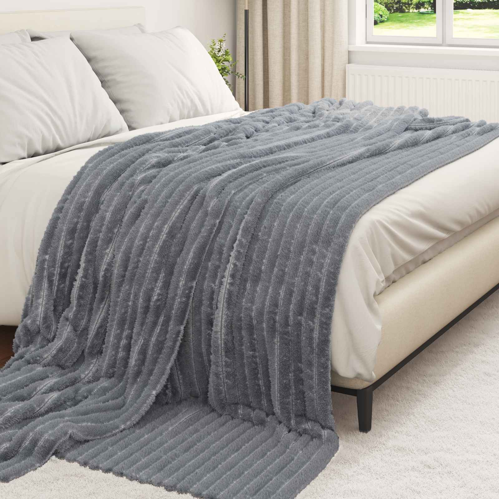 Coperta Grigio Scuro 270 x 240 cm 1.73 kg Panno