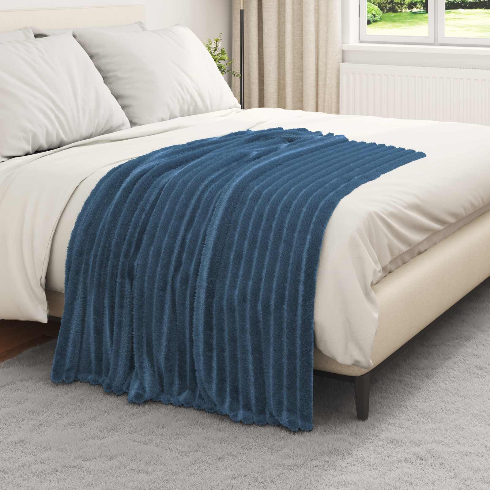 Coperta Blu navy 150 x 130 cm 0.45 kg Panno