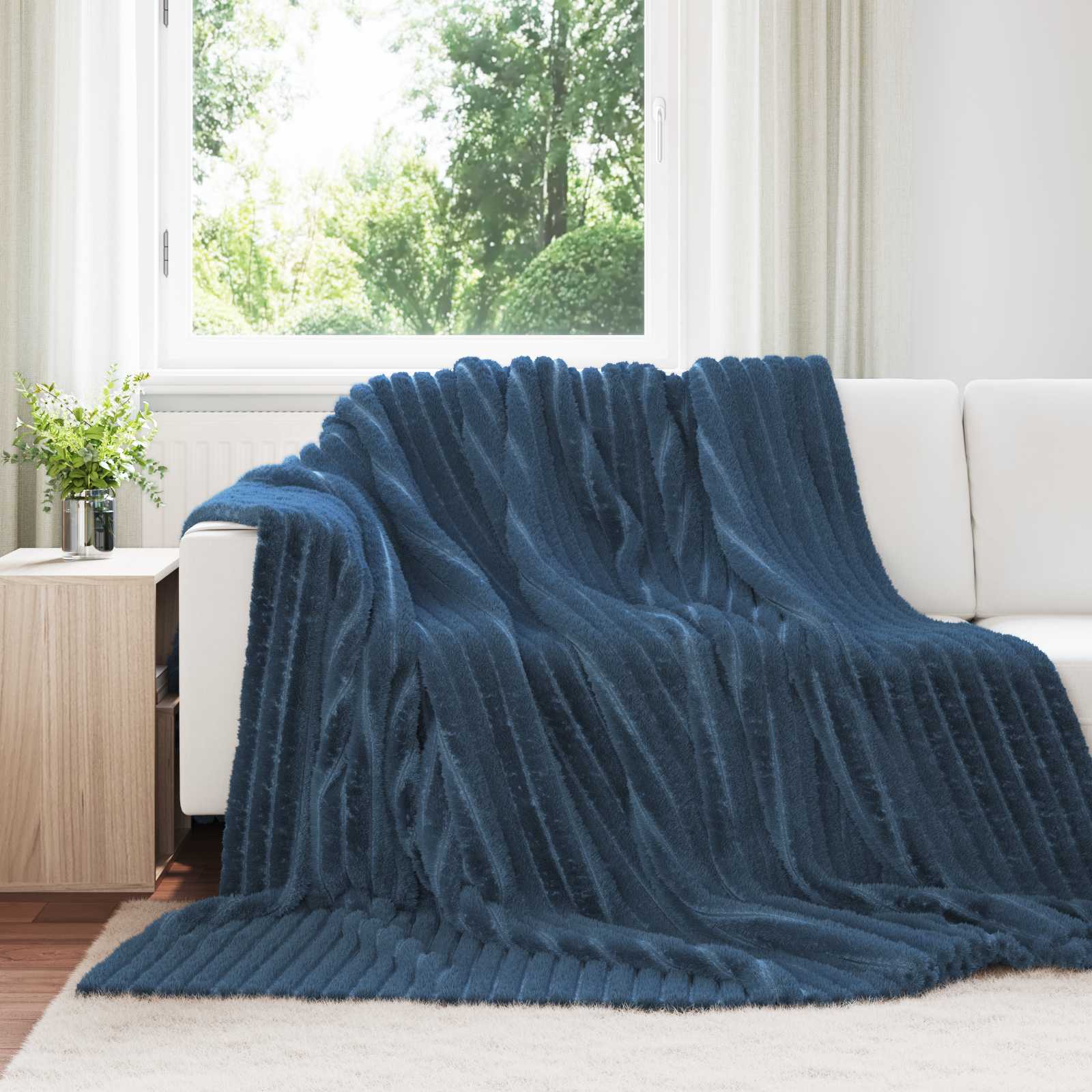 Coperta Blu navy 270 x 240 cm 1.77 kg Panno