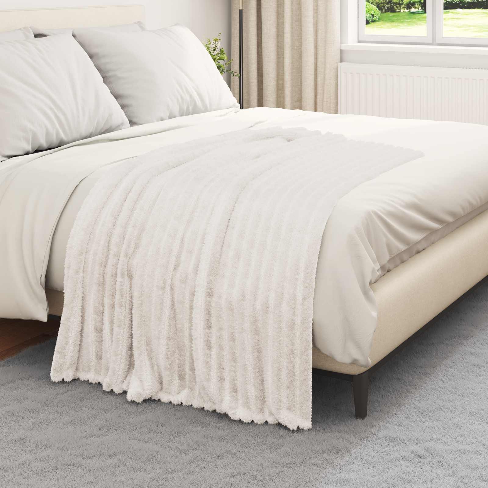 Coperta Crema 150 x 130 cm 0.45 kg Panno