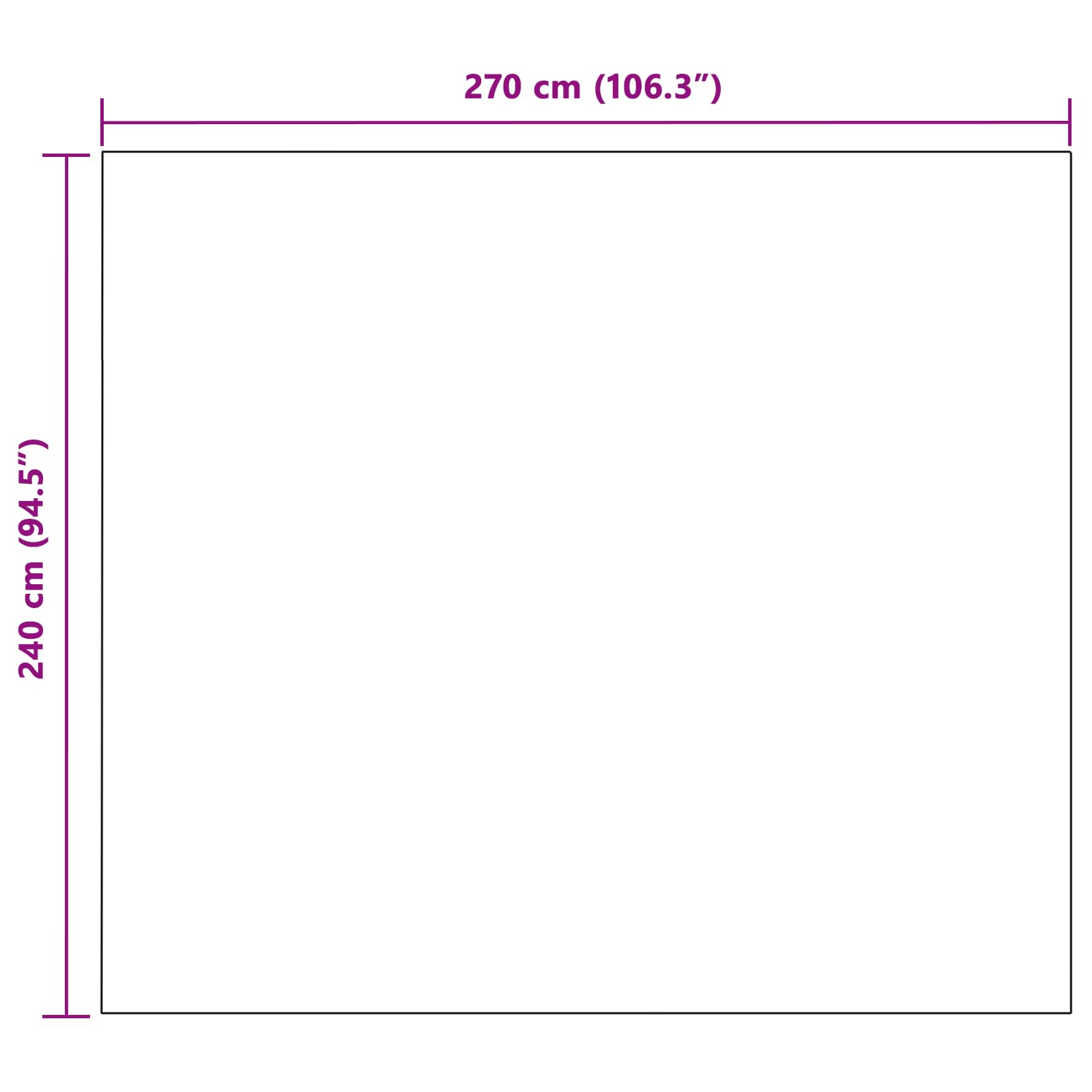 Coperte da Pile 6 pz Nero 270 x 240 cm 10.96 kg Panno