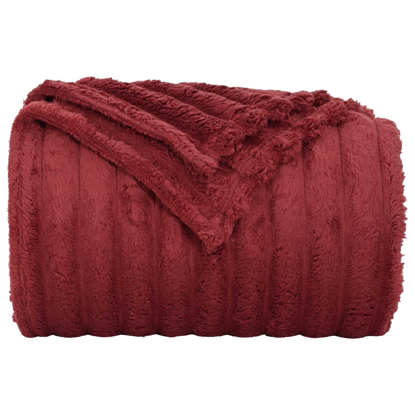 Coperte da Pile 6 pz Rosso Bordeaux 240 x 220 cm 8.76 kg Panno