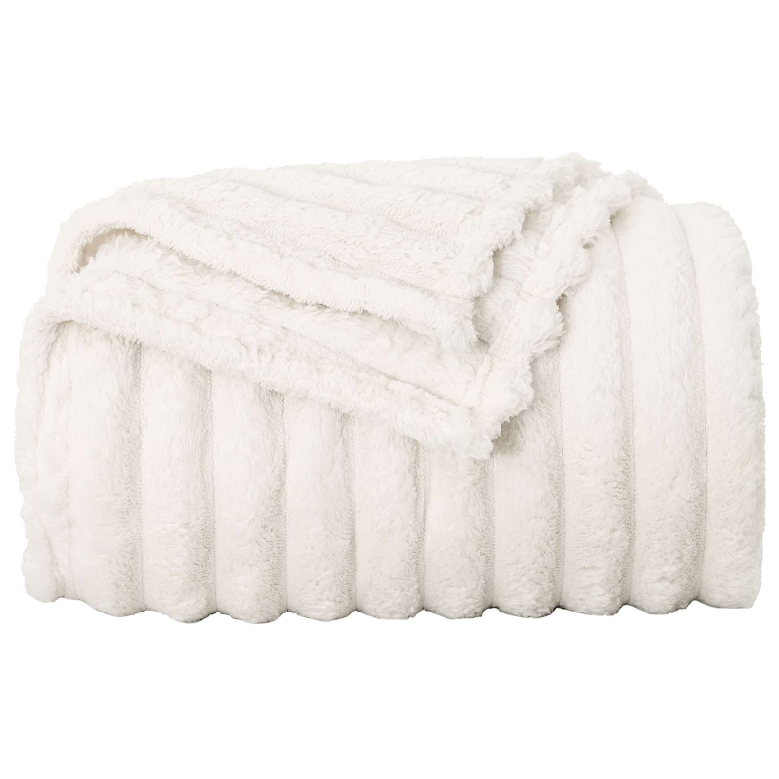 Coperte da Pile 6 pz Crema 200 x 150 cm 4.75 kg Panno