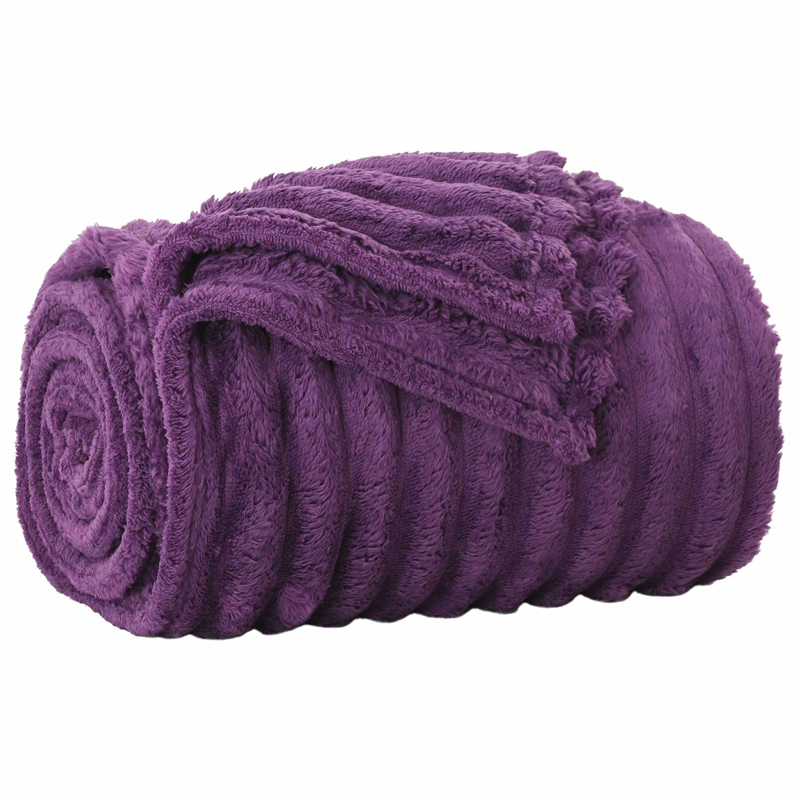 Coperte da Pile 6 pz Viola 270 x 240 cm 9.15 kg Panno