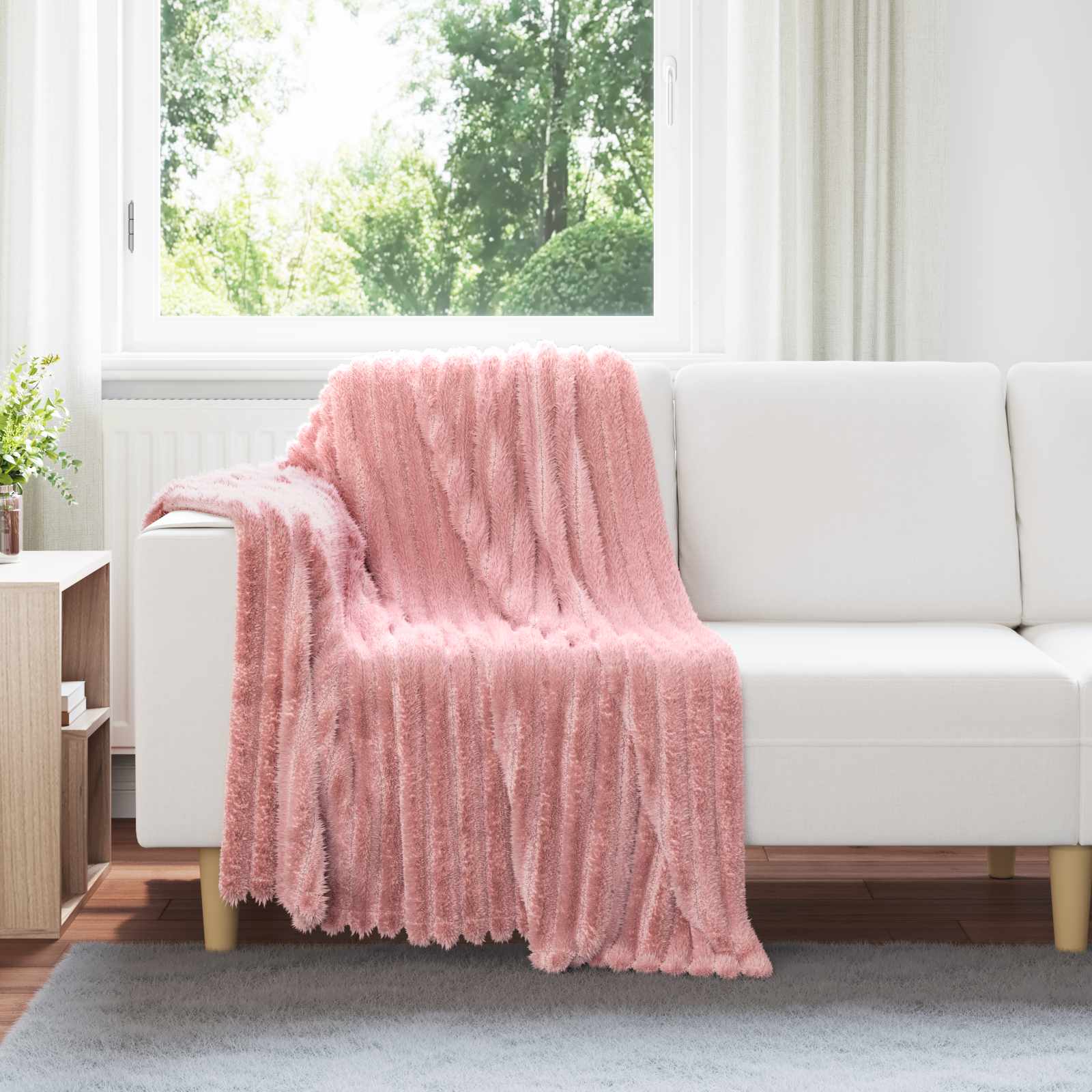 Coperte da Pile 6 pz Rosa 150 x 130 cm 2.85 kg Panno