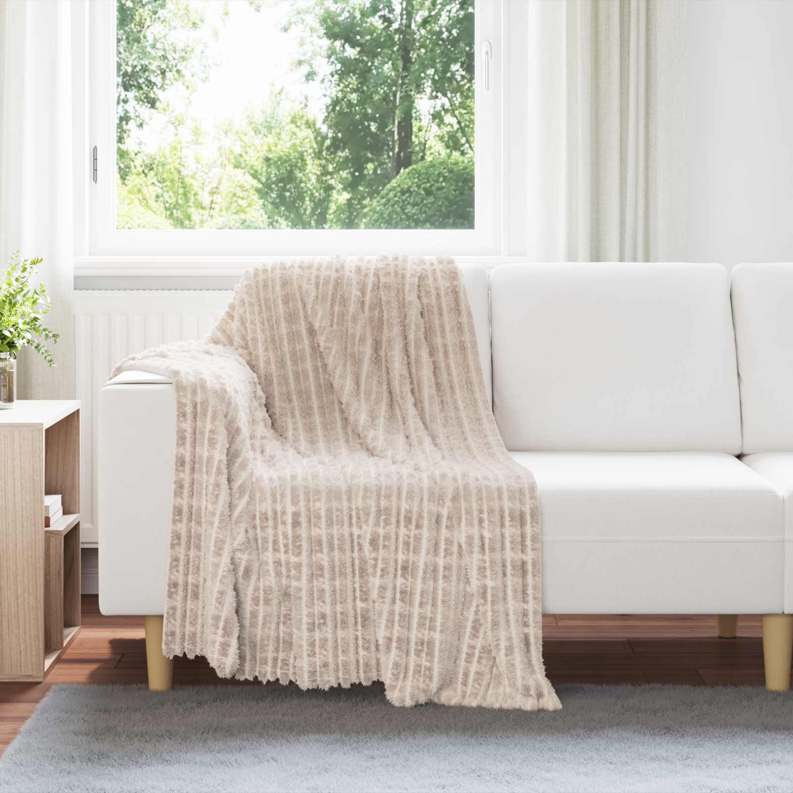 Coperta Beige 150 x 130 cm 0.5 kg Panno