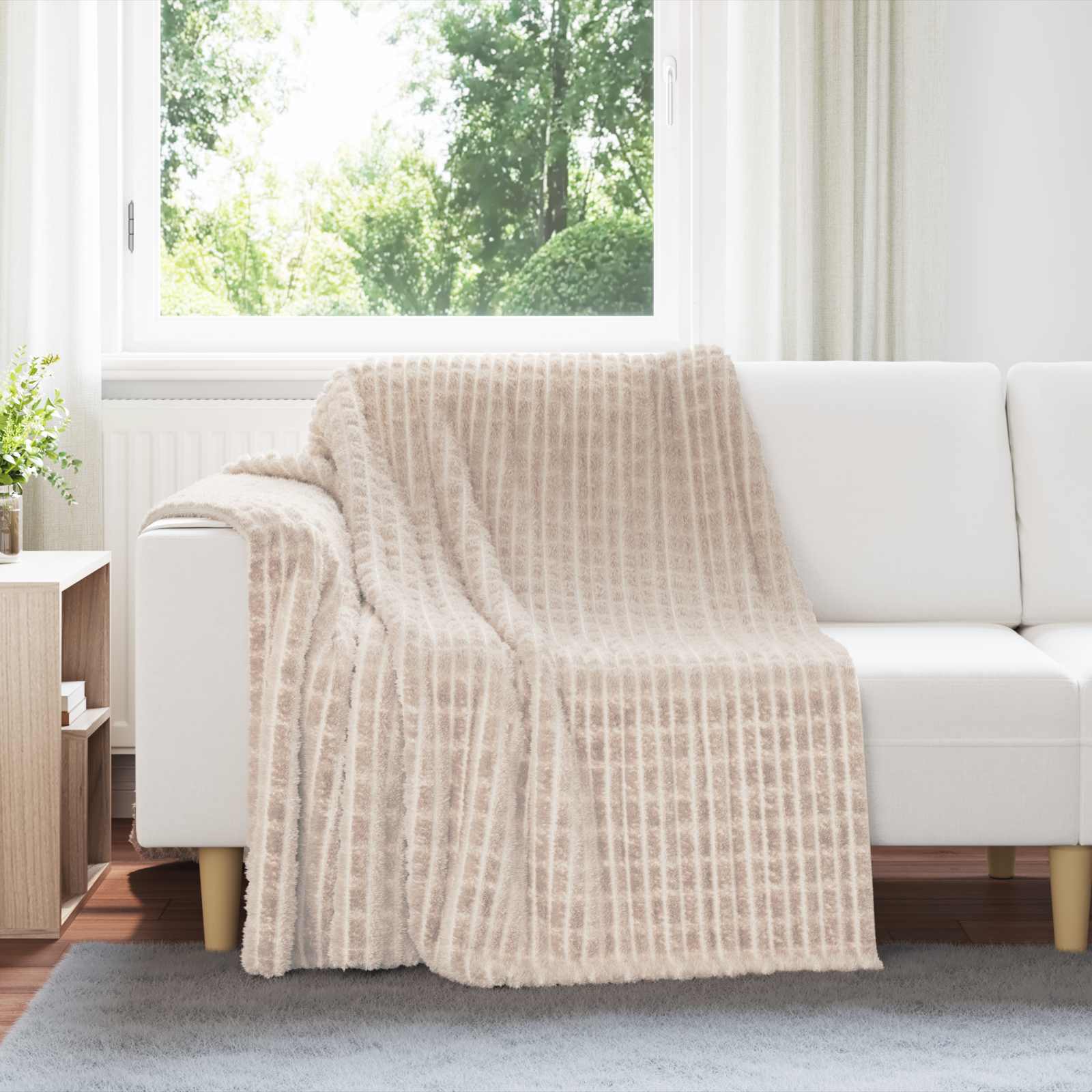 Coperta Beige 200 x 150 cm 0.75 kg Panno