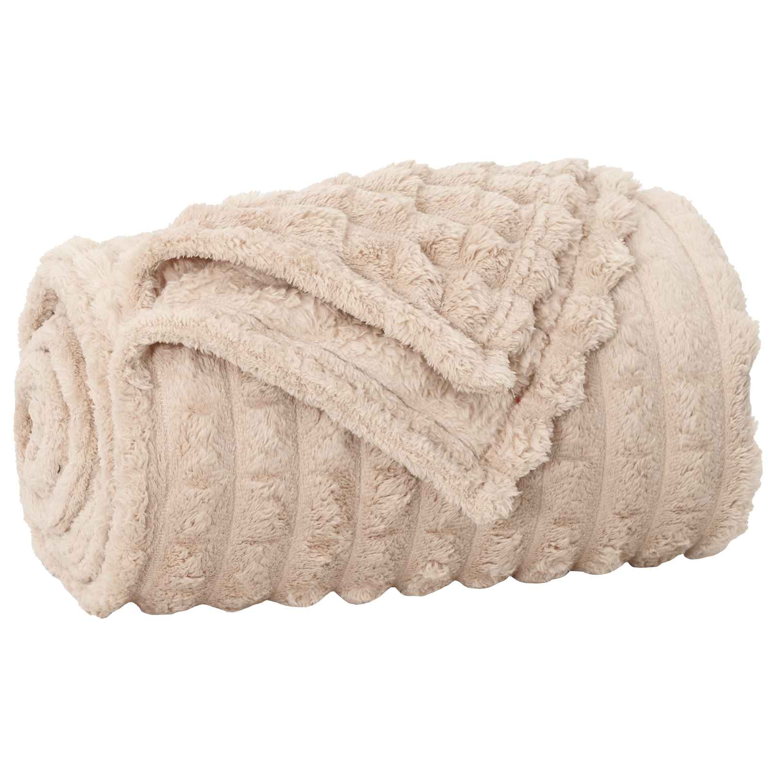 Coperta Beige 270 x 240 cm Panno