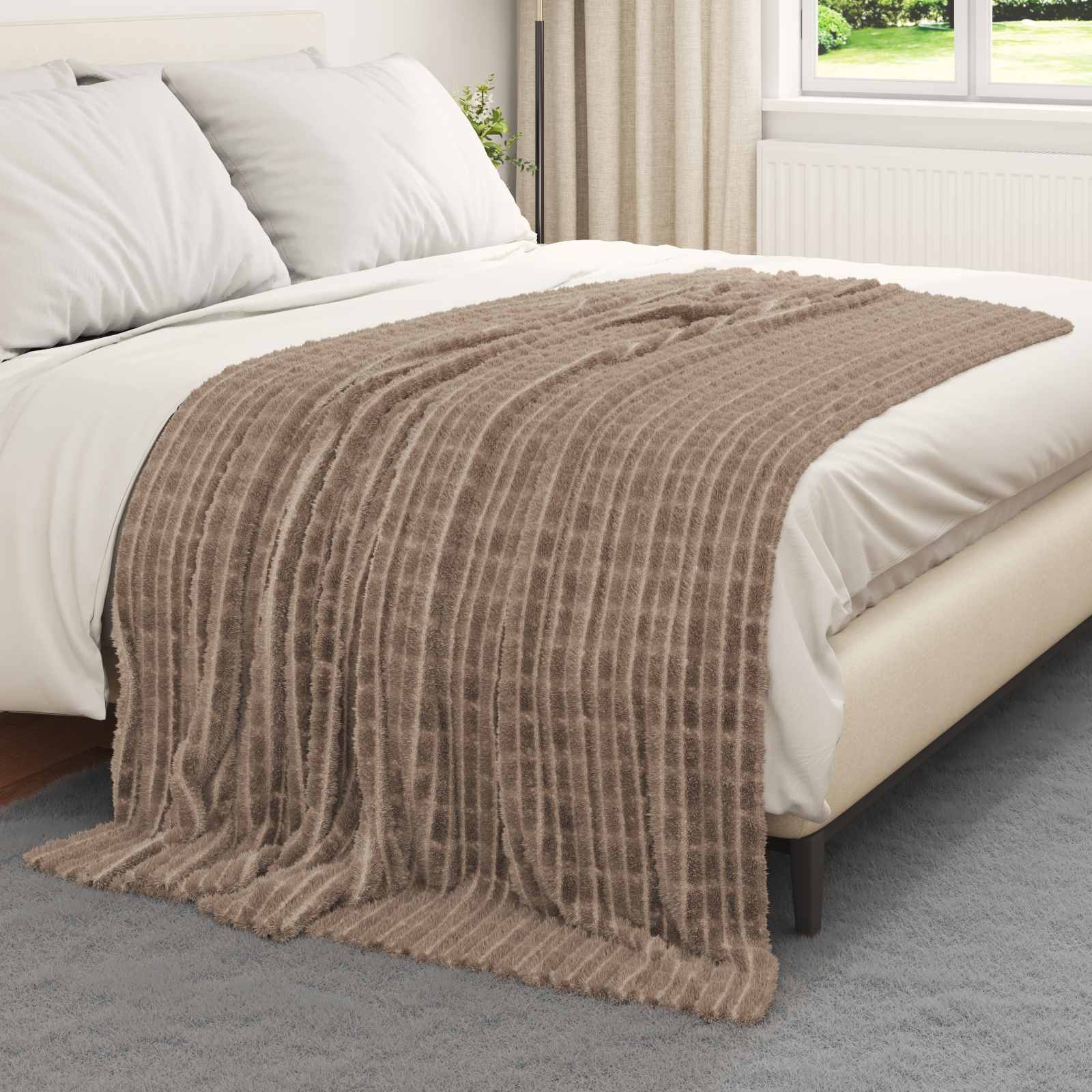 Coperta Cammello 200 x 150 cm Panno