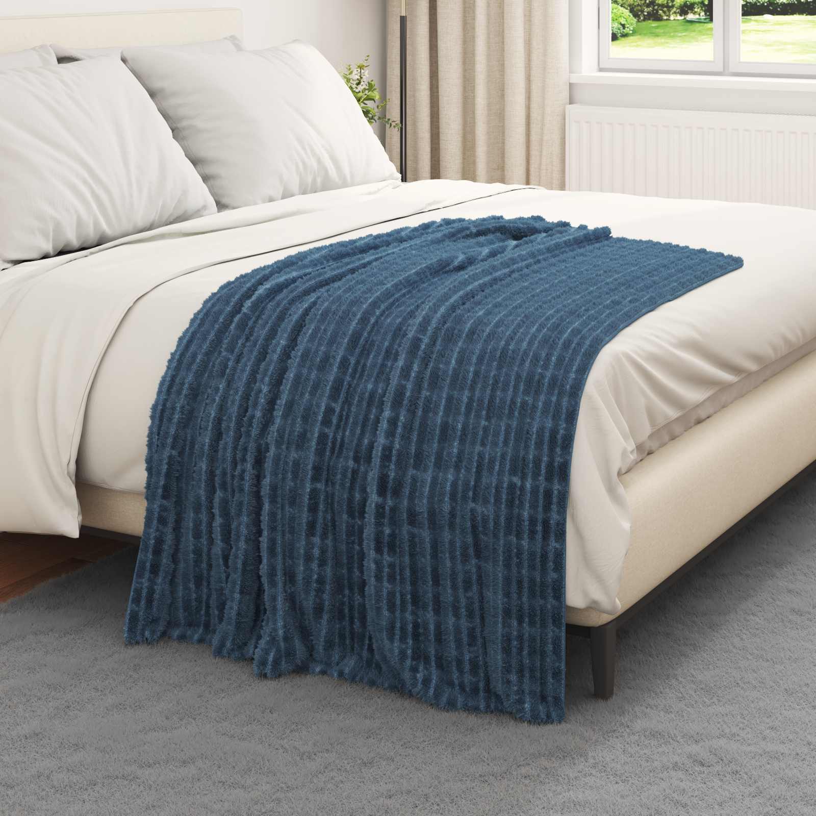 Coperta Blu navy 150 x 130 cm 0.5 kg Panno