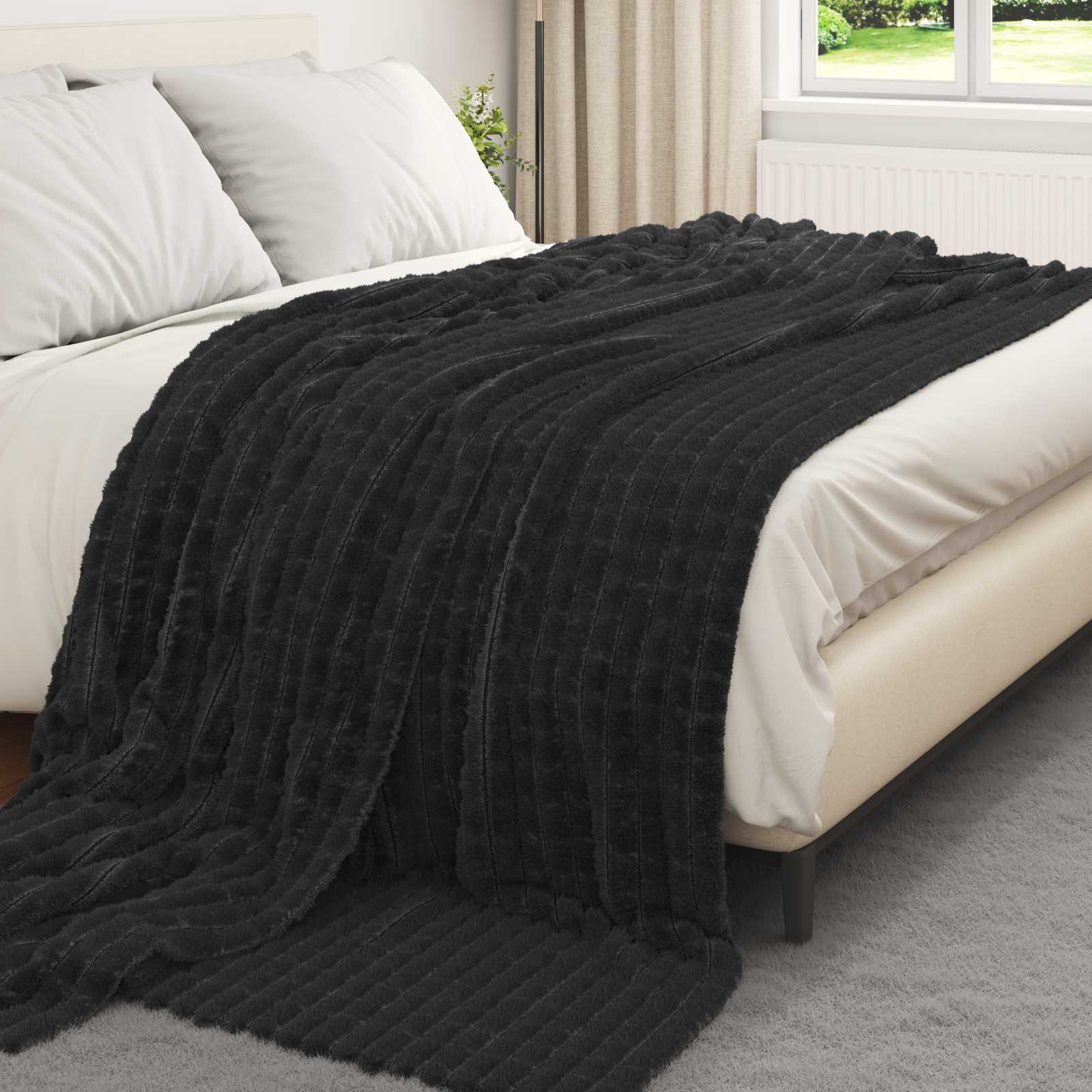 Coperta Nero 240 x 220 cm 1.47 kg Panno