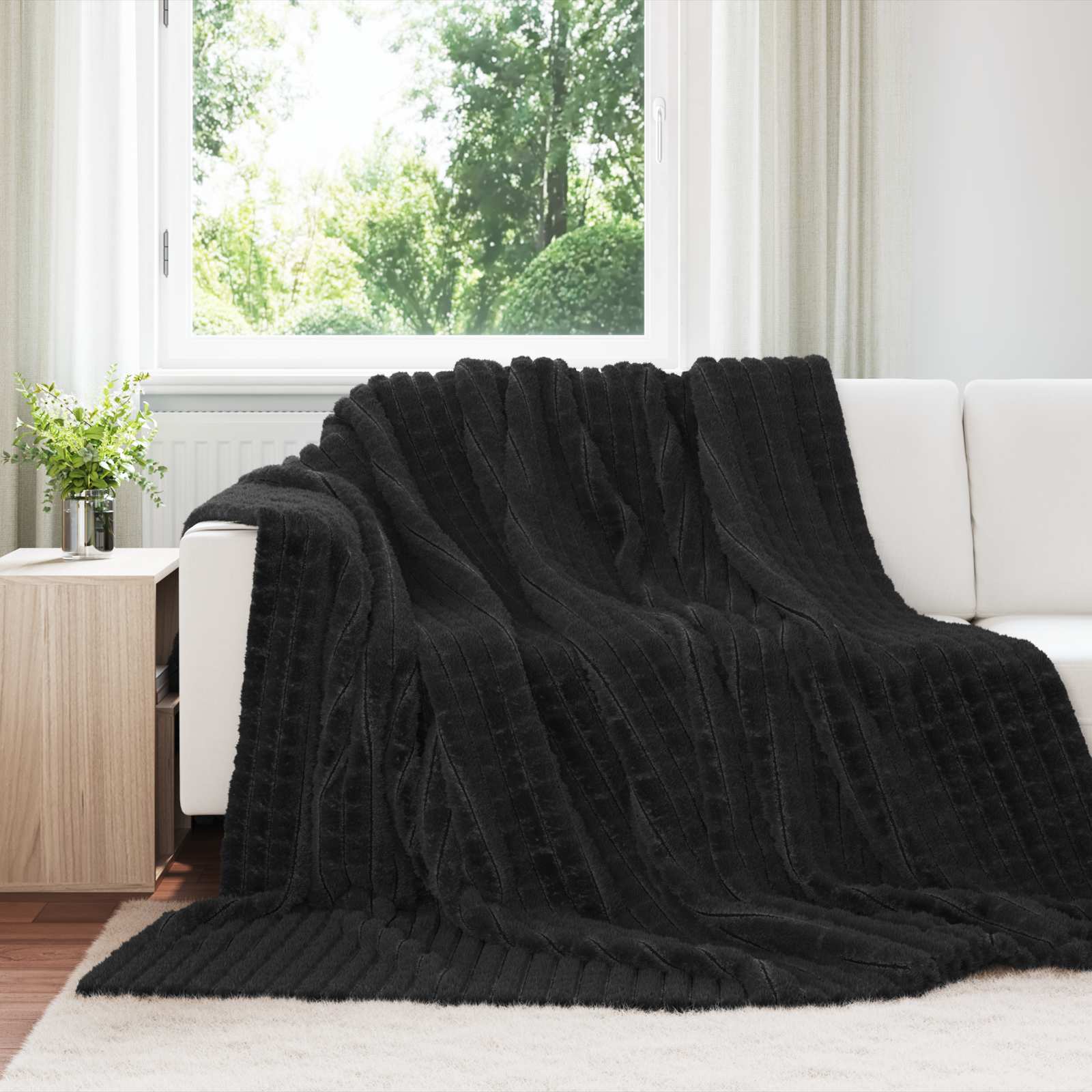Coperta Nero 270 x 240 cm 1.7 kg Panno