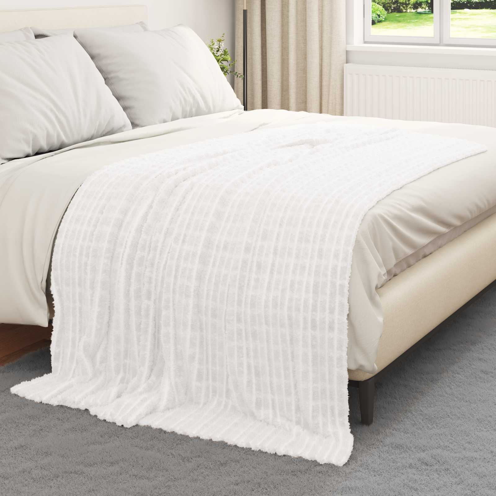 Coperta Bianco 200 x 150 cm 0.75 kg Panno