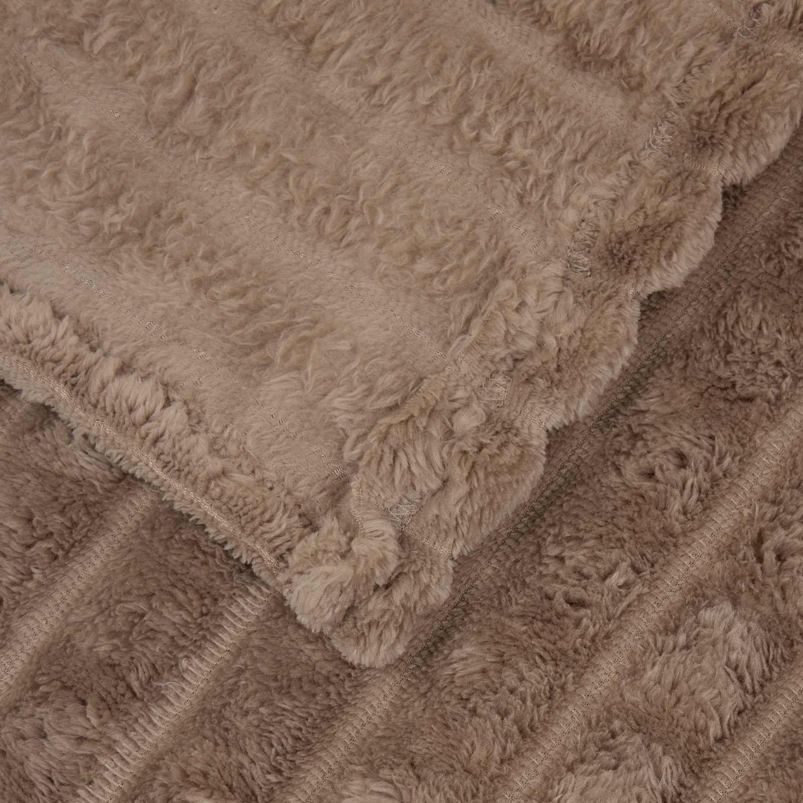 Coperte da Pile 6 pz Cammello 200 x 150 cm 4.5 kg Panno