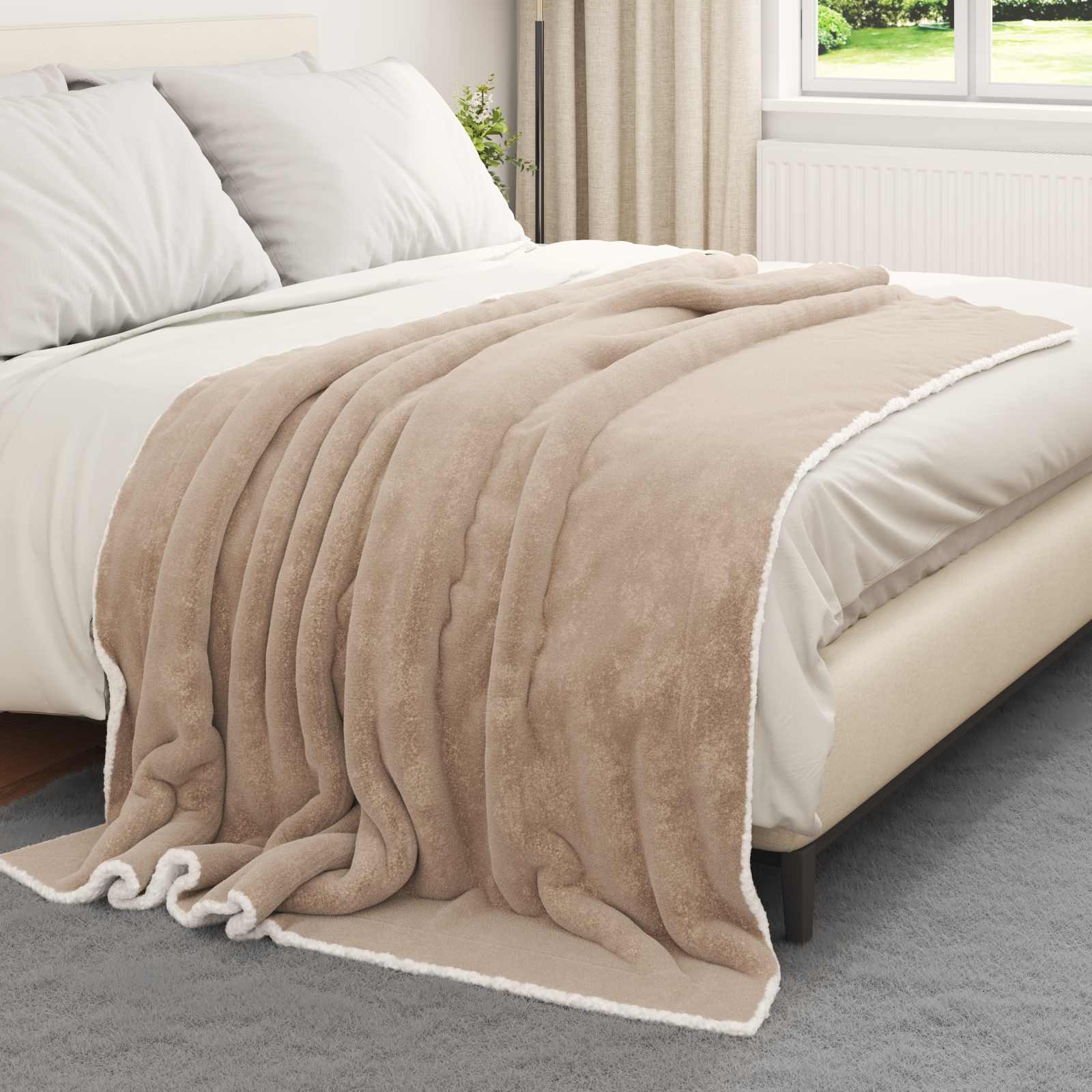 Coperta Cammello 150 x 200 cm 1.64 kg Panno