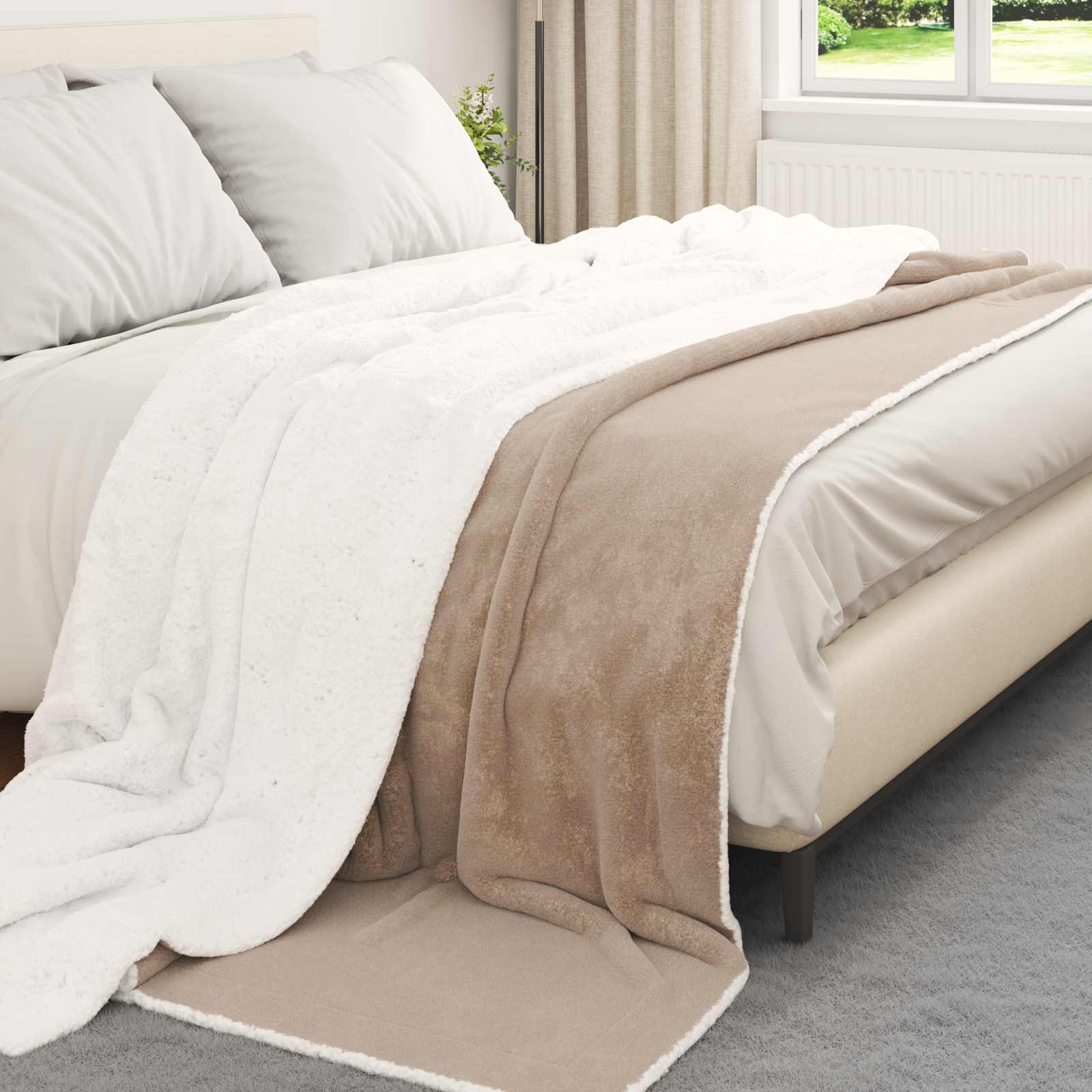 Coperta Cammello 240 x 270 cm 3.17 kg Panno
