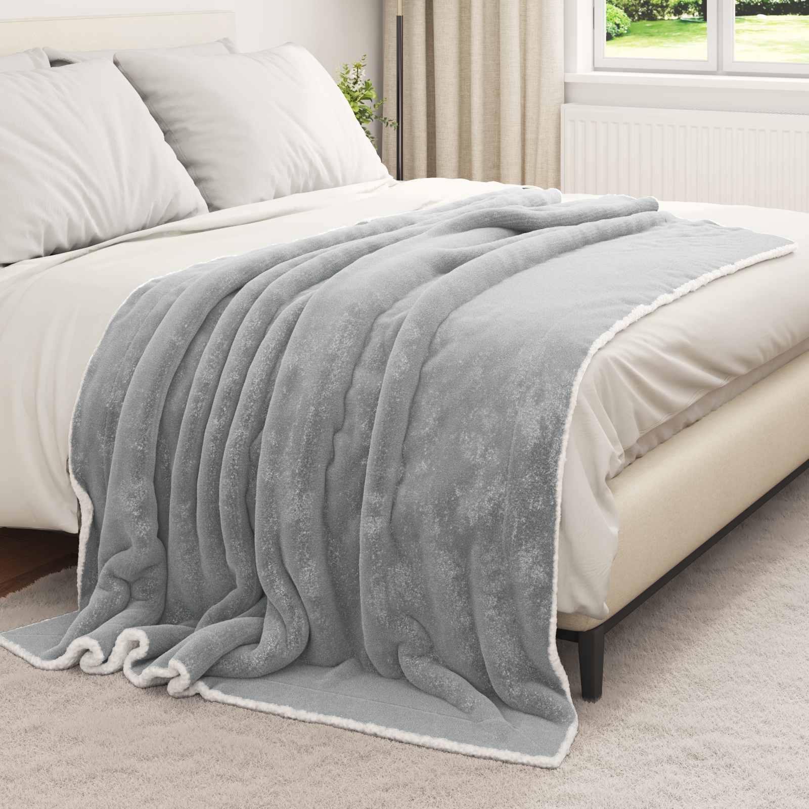 Coperta Grigio 150 x 200 cm 1.64 kg Panno