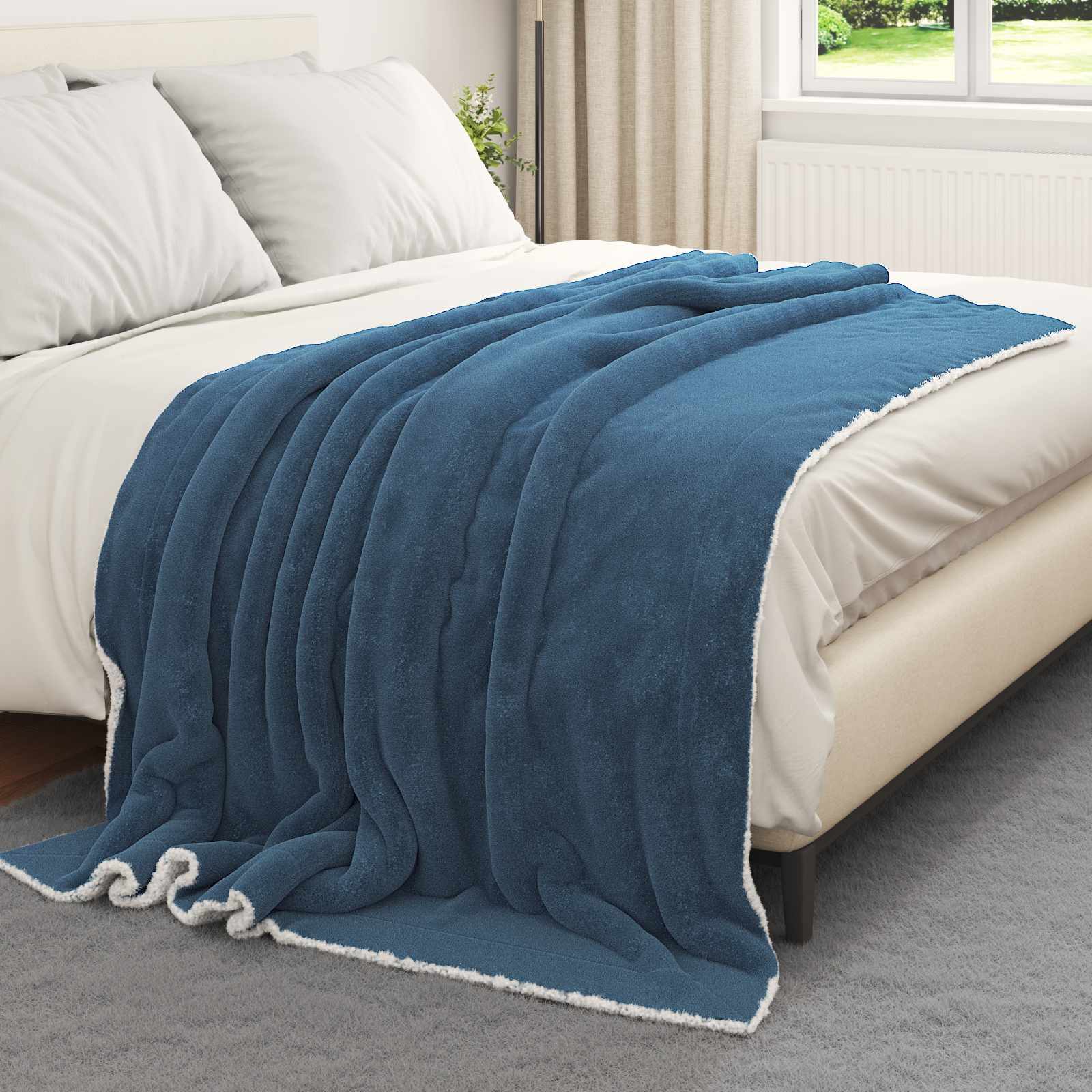 Coperta Blu navy 150 x 200 cm 1.64 kg Panno