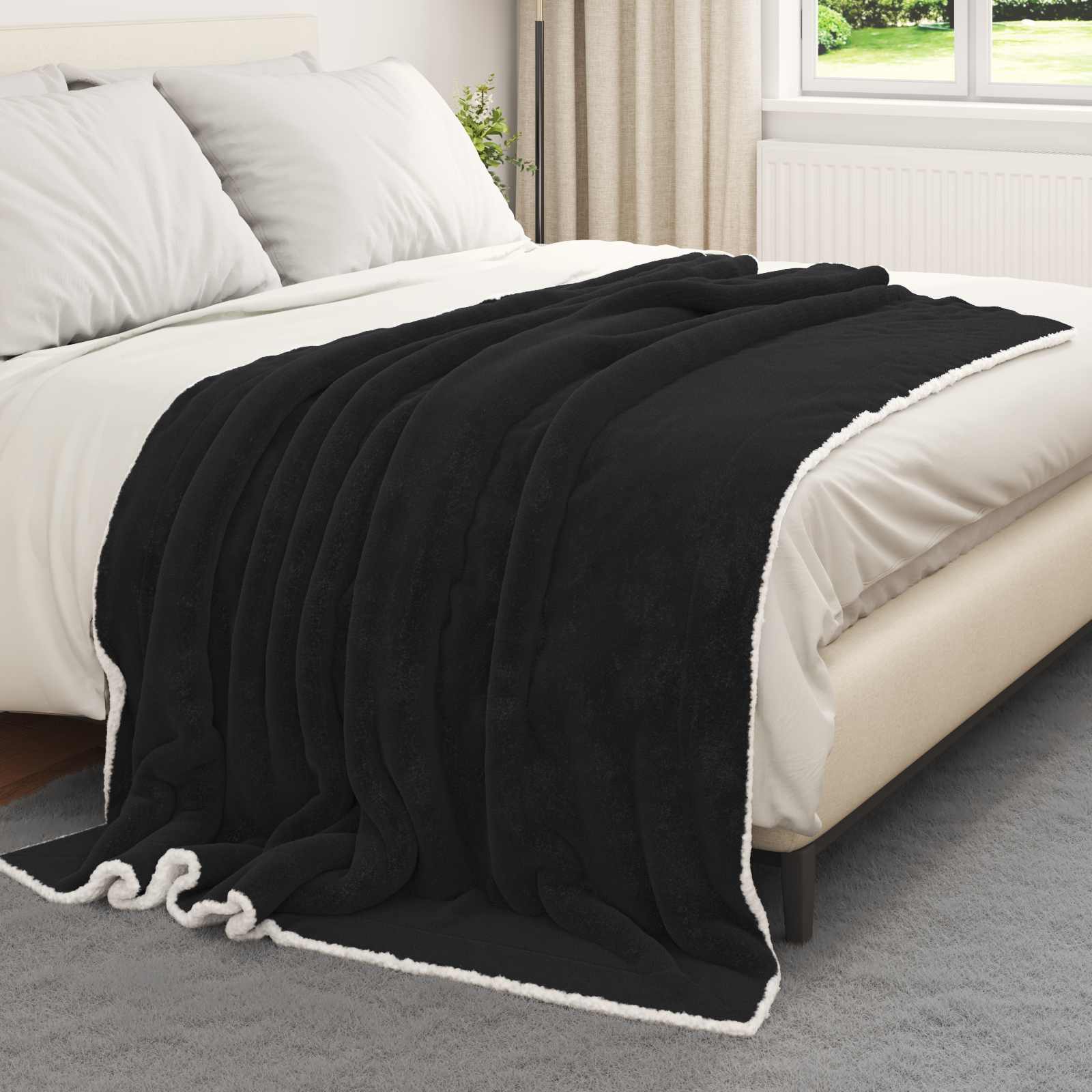 Coperta Nero 150 x 200 cm 1.64 kg Panno