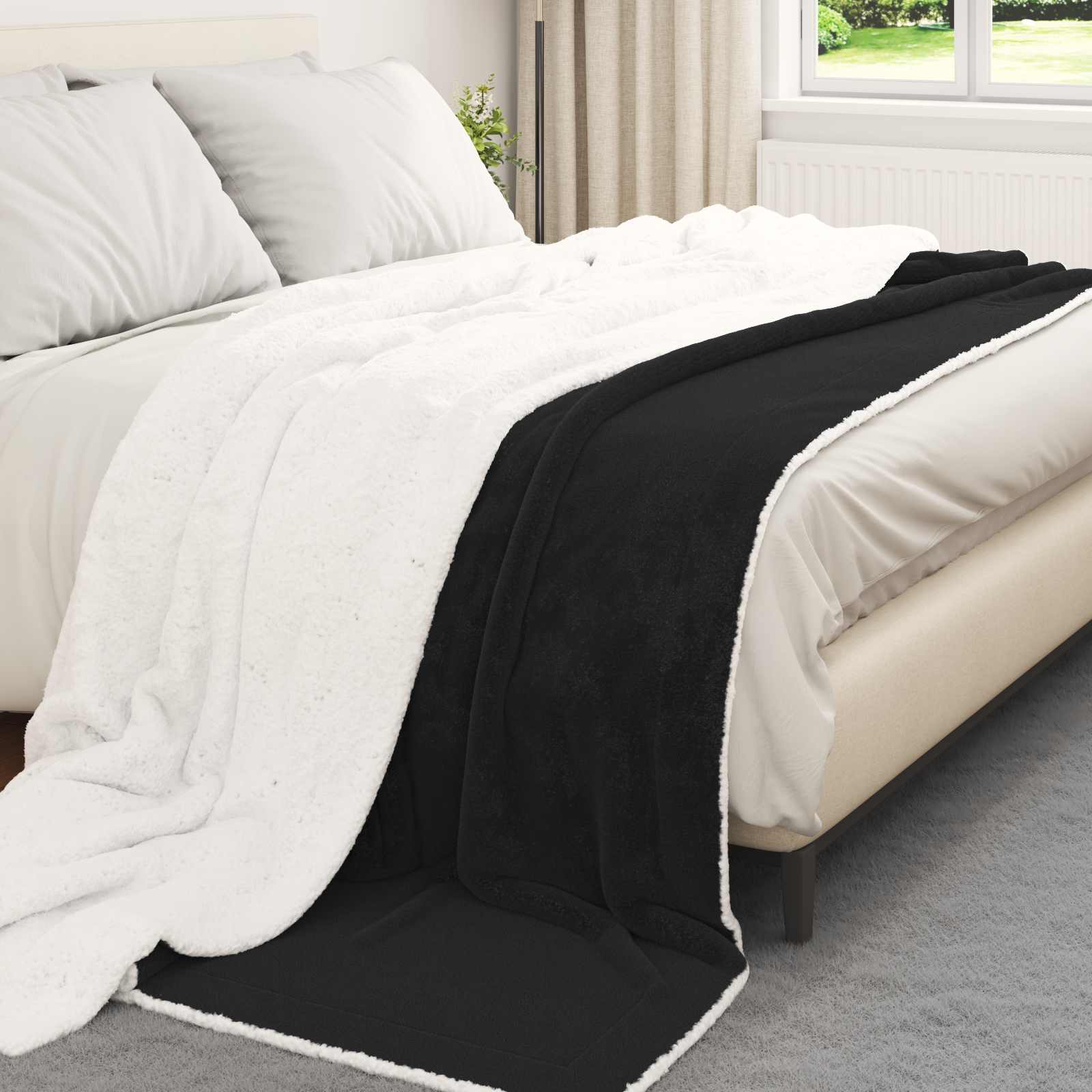 Coperta Nero 240 x 270 cm 3.17 kg Panno