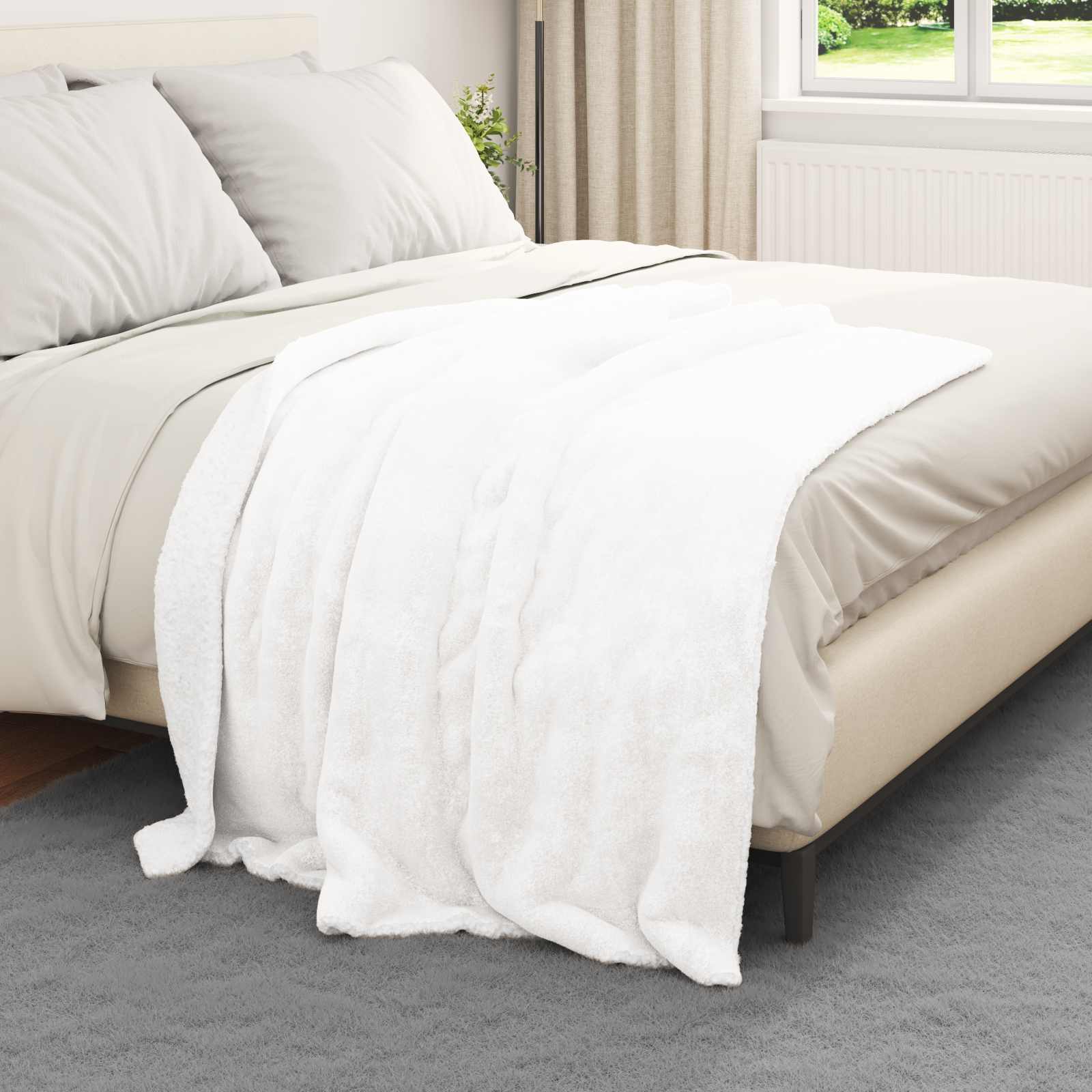 Coperta Bianco 130 x 150 cm 1 kg Panno