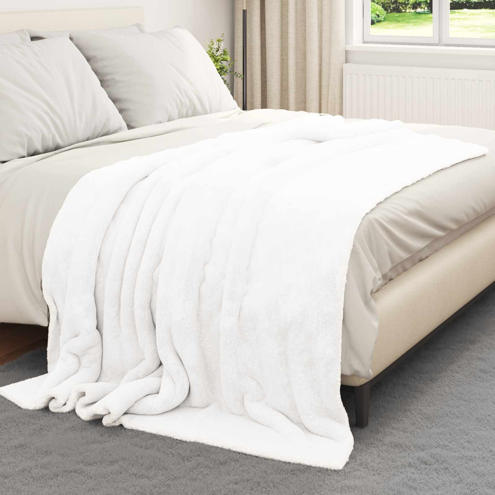 Coperta Bianco 150 x 200 cm 1.64 kg Panno