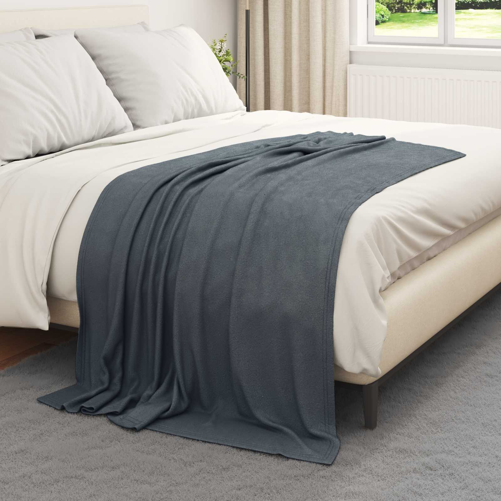 Coperta Grigio Scuro 170 x 130 cm 0.33 kg Panno