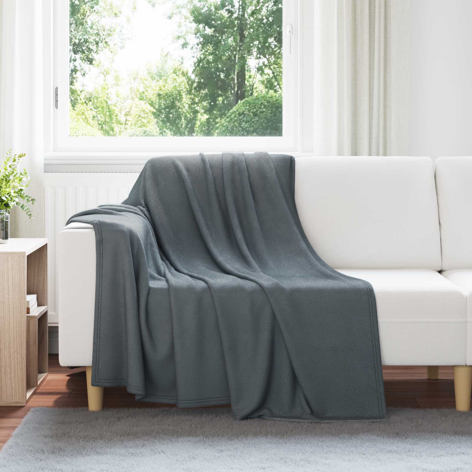 Coperta Grigio Scuro 200 x 150 cm 0.45 kg Panno