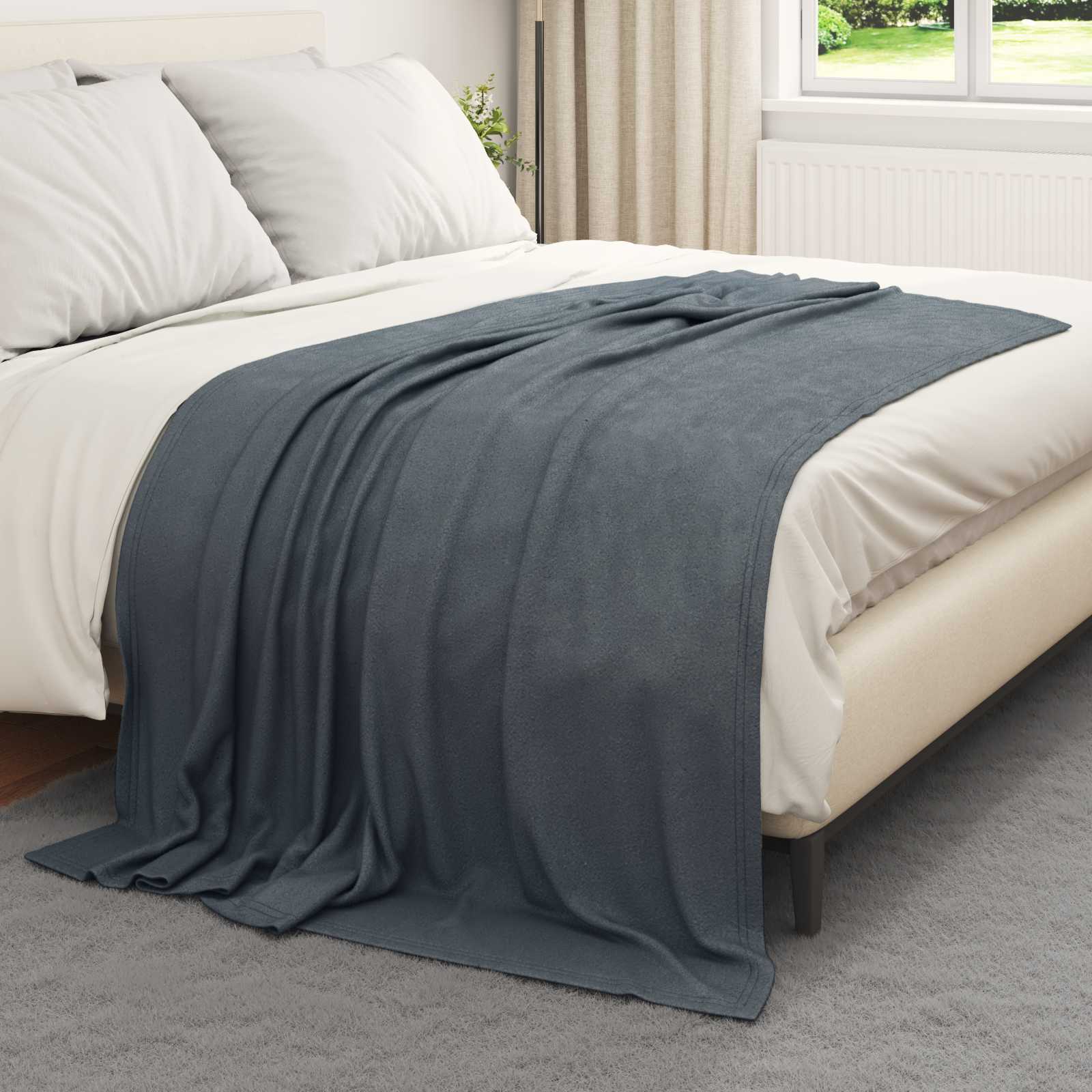 Coperta Grigio Scuro 200 x 150 cm 0.45 kg Panno