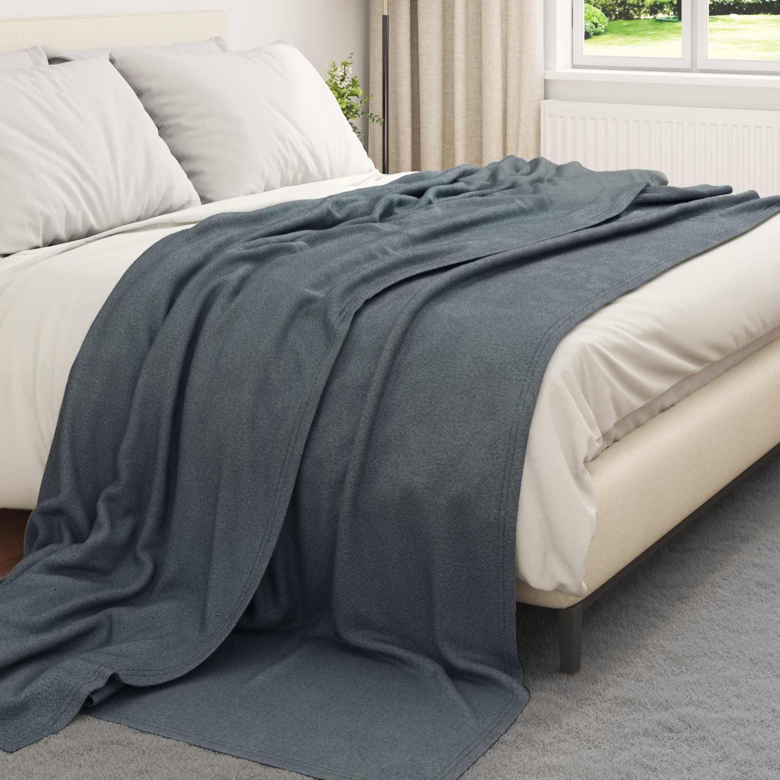 Coperta Grigio Scuro 270 x 240 cm 0.86 kg Panno