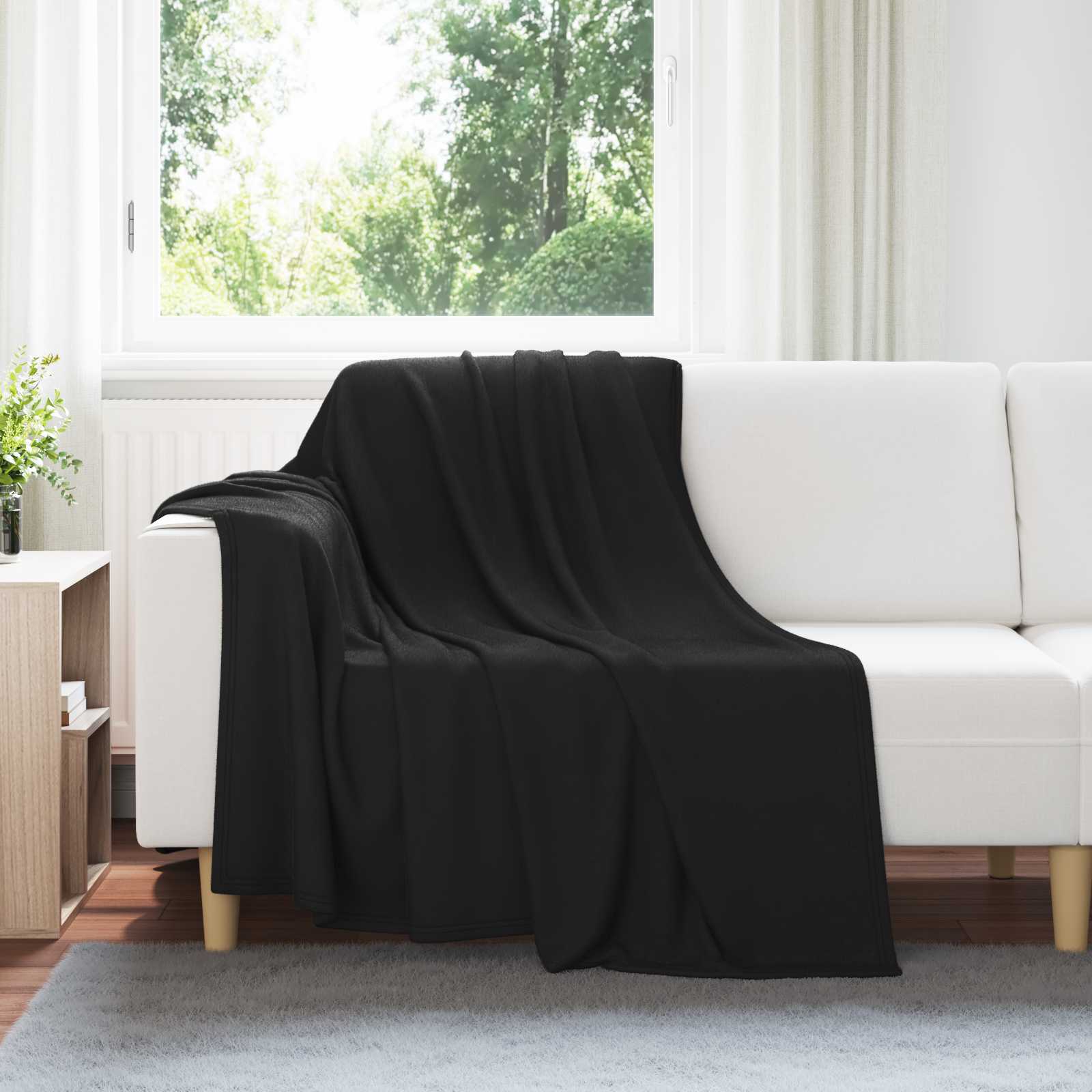 Coperta Nero 200 x 150 cm 0.42 kg Panno