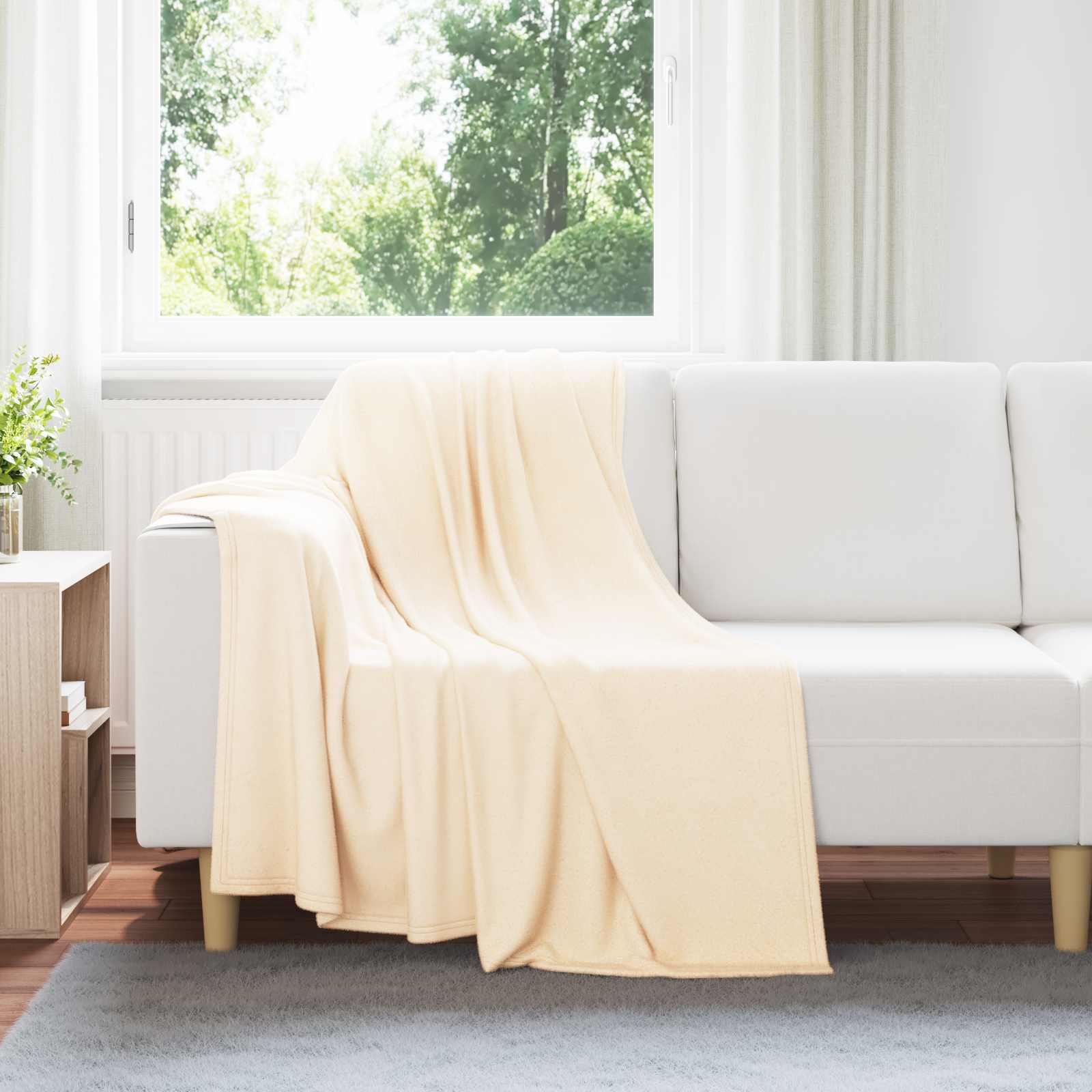 Coperta Crema 170 x 130 cm 0.31 kg Panno