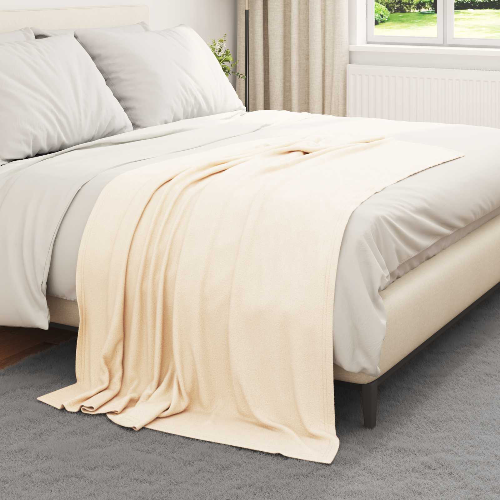 Coperta Crema 170 x 130 cm 0.31 kg Panno