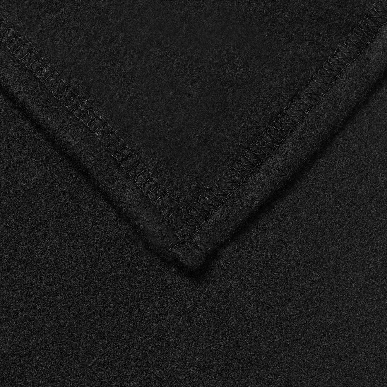 Coperte da Pile 6 pz Nero 200 x 150 cm 2.61 kg Panno