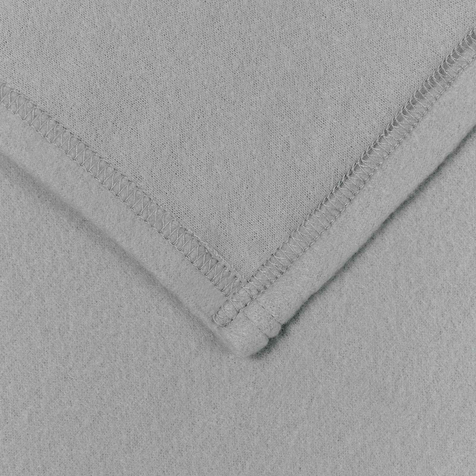 Coperte da Pile 24 pz Grigio 170 x 130 cm 7.43 kg Panno