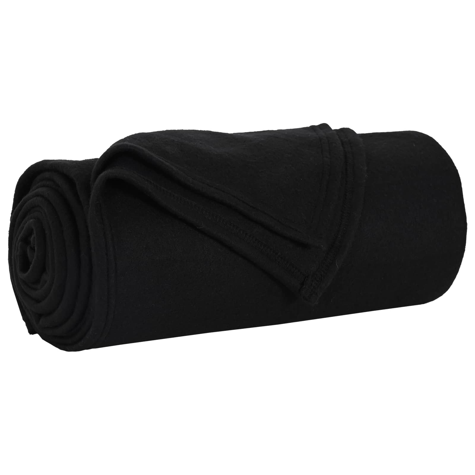 Coperte da Pile 24 pz Nero 200 x 150 cm 10.08 kg Panno