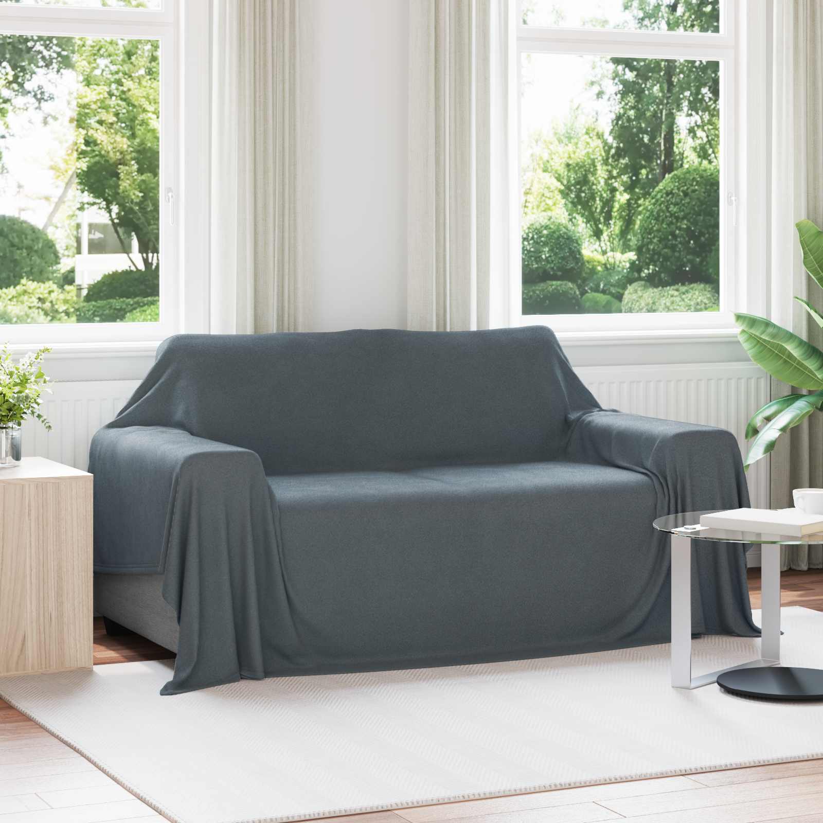 Coperta Grigio Scuro 280 x 210 cm 0.84 kg Panno