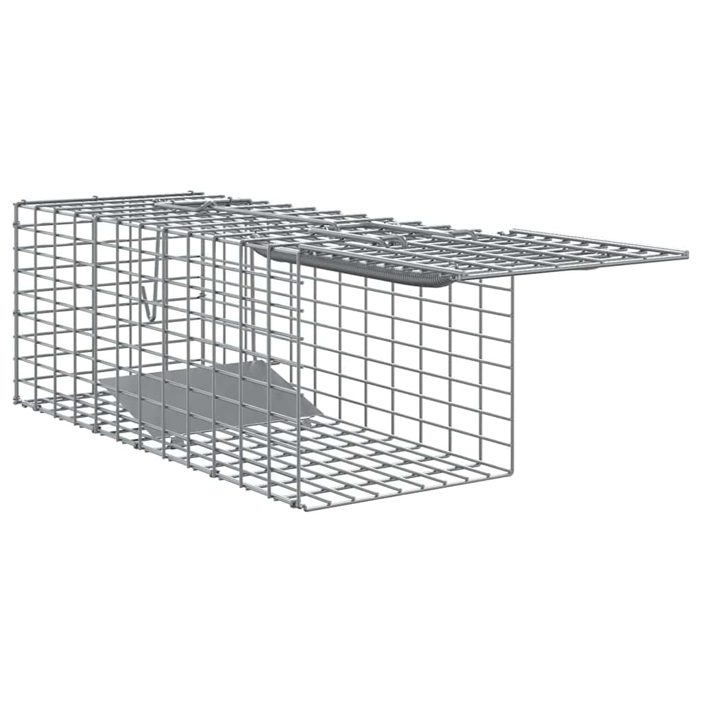 Trappola per animali Antracite 31 x 13 x 12cm Acciaio