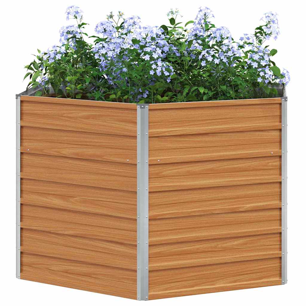 Letto rialzato da giardino Marrone Chiaro 129 x 129 x 77 cm