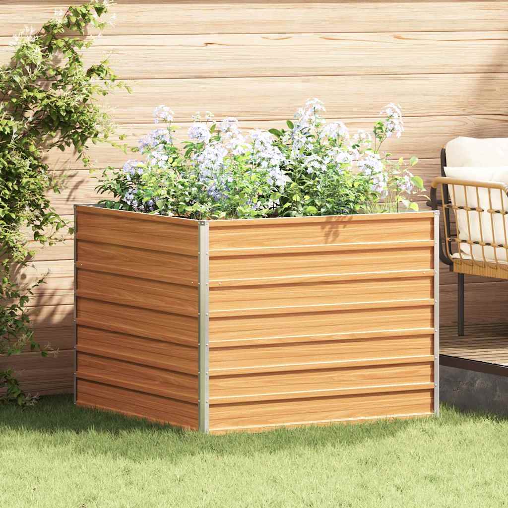 Letto rialzato da giardino Marrone Chiaro 100 x 100 x 77 cm
