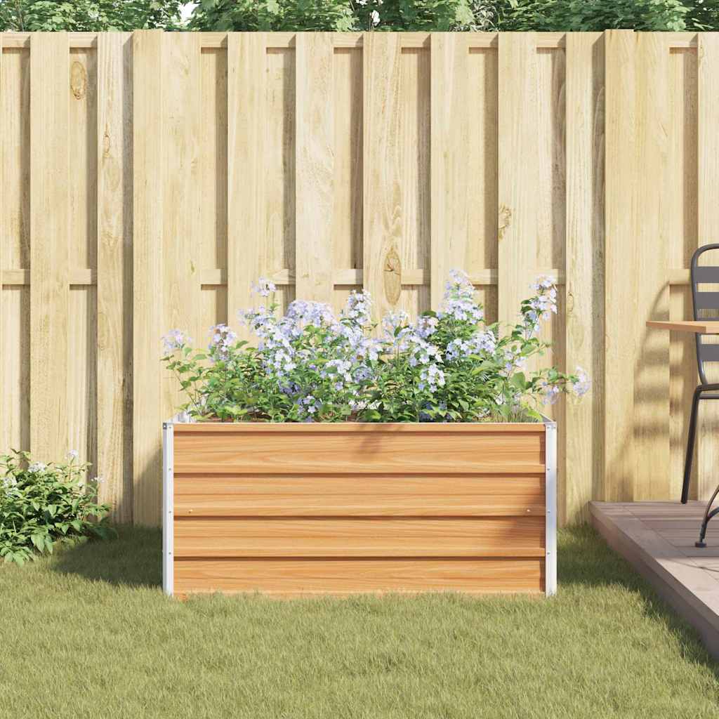 Letto rialzato da giardino Marrone Chiaro 100 x 100 x 45 cm