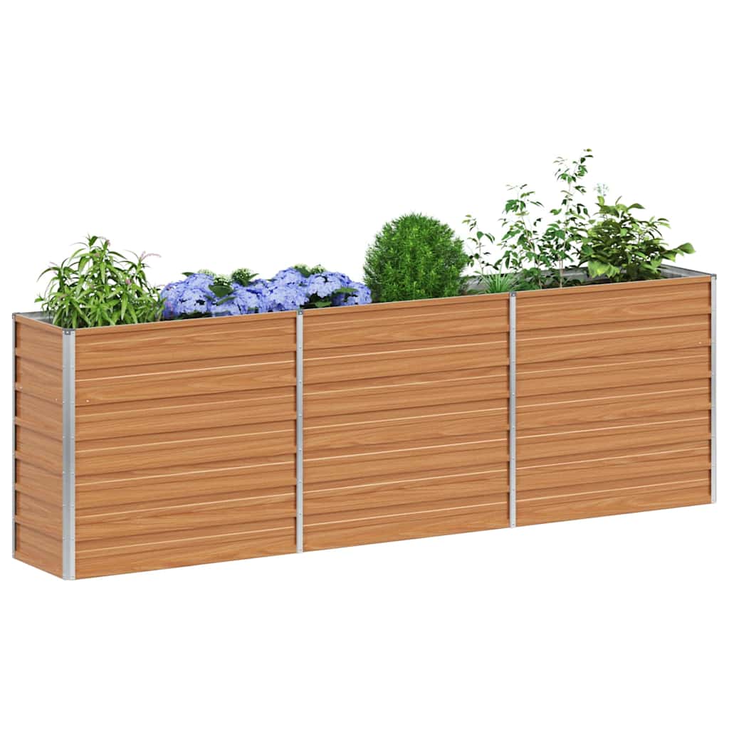 Letto rialzato da giardino Marrone Chiaro 240 x 40 x 77 cm