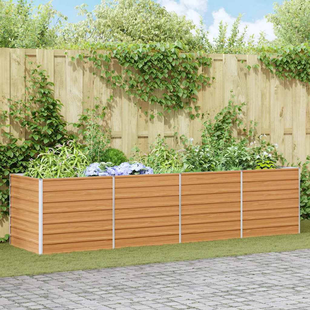Letto rialzato da giardino Marrone Chiaro 320 x 80 x 77 cm
