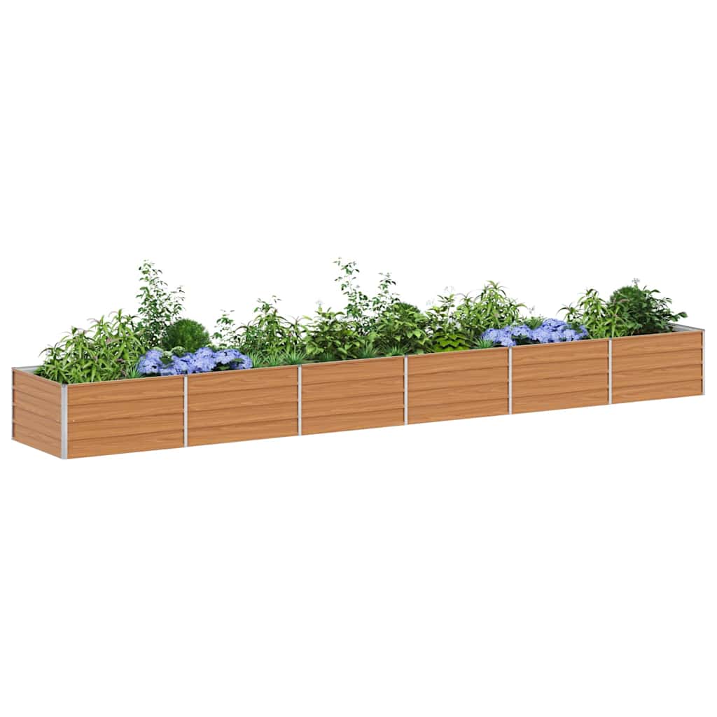 Letto rialzato da giardino Marrone Chiaro 480 x 80 x 45 cm